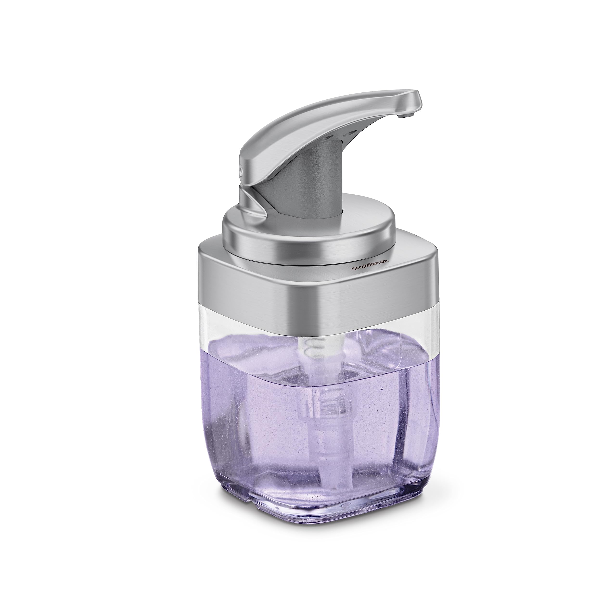 Simplehuman 15 Fl. Oz. Square Push Pump Soap Dispenser, Brushed Nickel