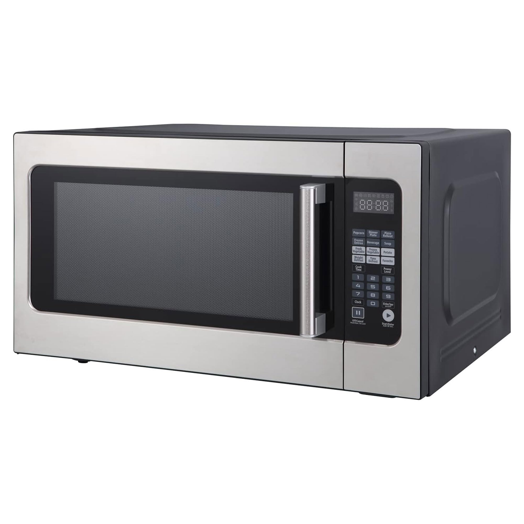 Magic Chef 2.2 Cubic Feet 1,200 Watts Countertop Microwave Oven with Sensor Cooking, Large Microwave for Kitchen Spaces, Stainle
