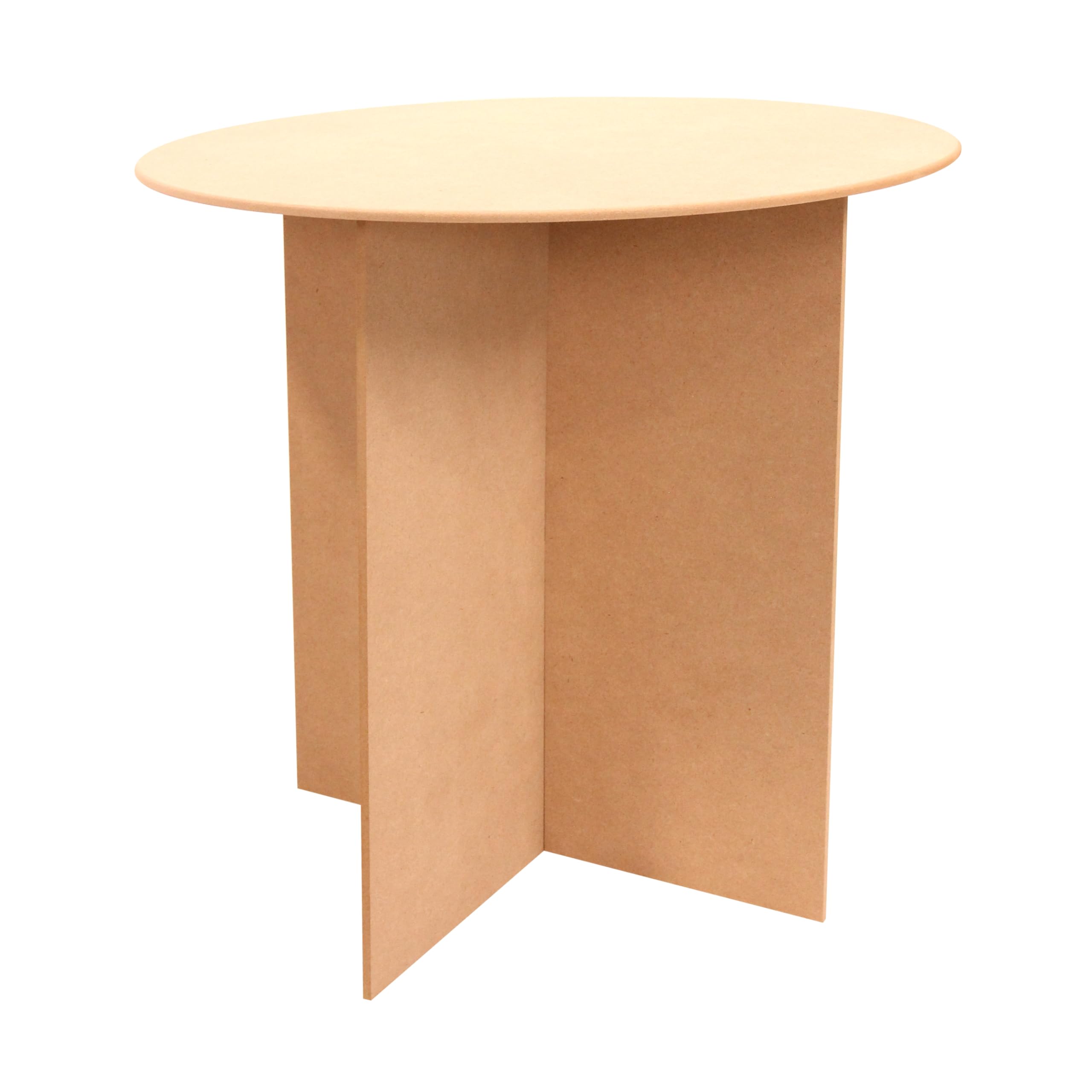 Sswbasics 30 Inch Round Wood Display Table - 250 Pound Weight Capacity - Medium Density Fiberboard - Compatible With Round Table