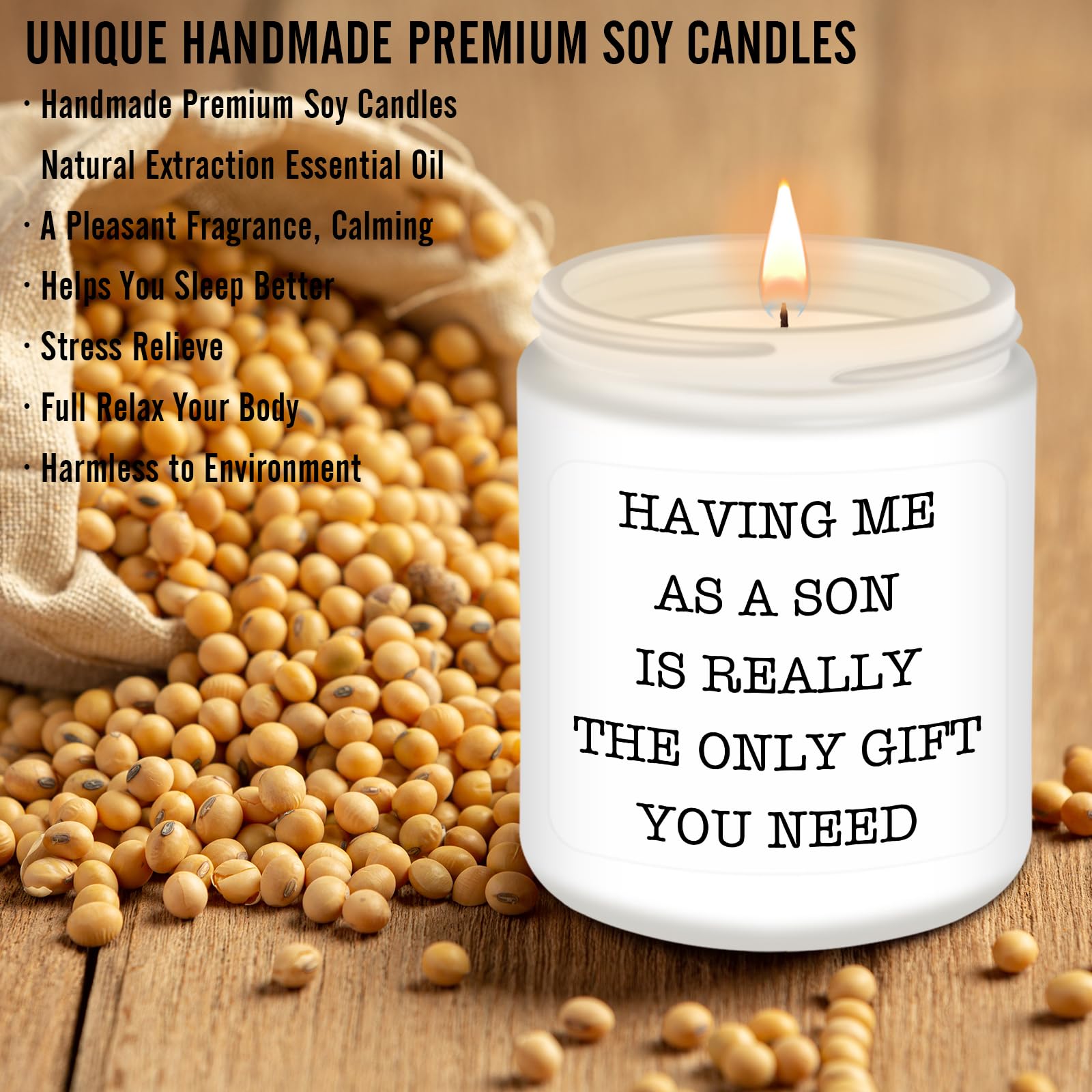 Homsolver Gifts for Mom from Son, Christmas Mothers Day Birthday Gifts for Mom, Stocking Stuffers for Moms, Funny Lavender Mothe