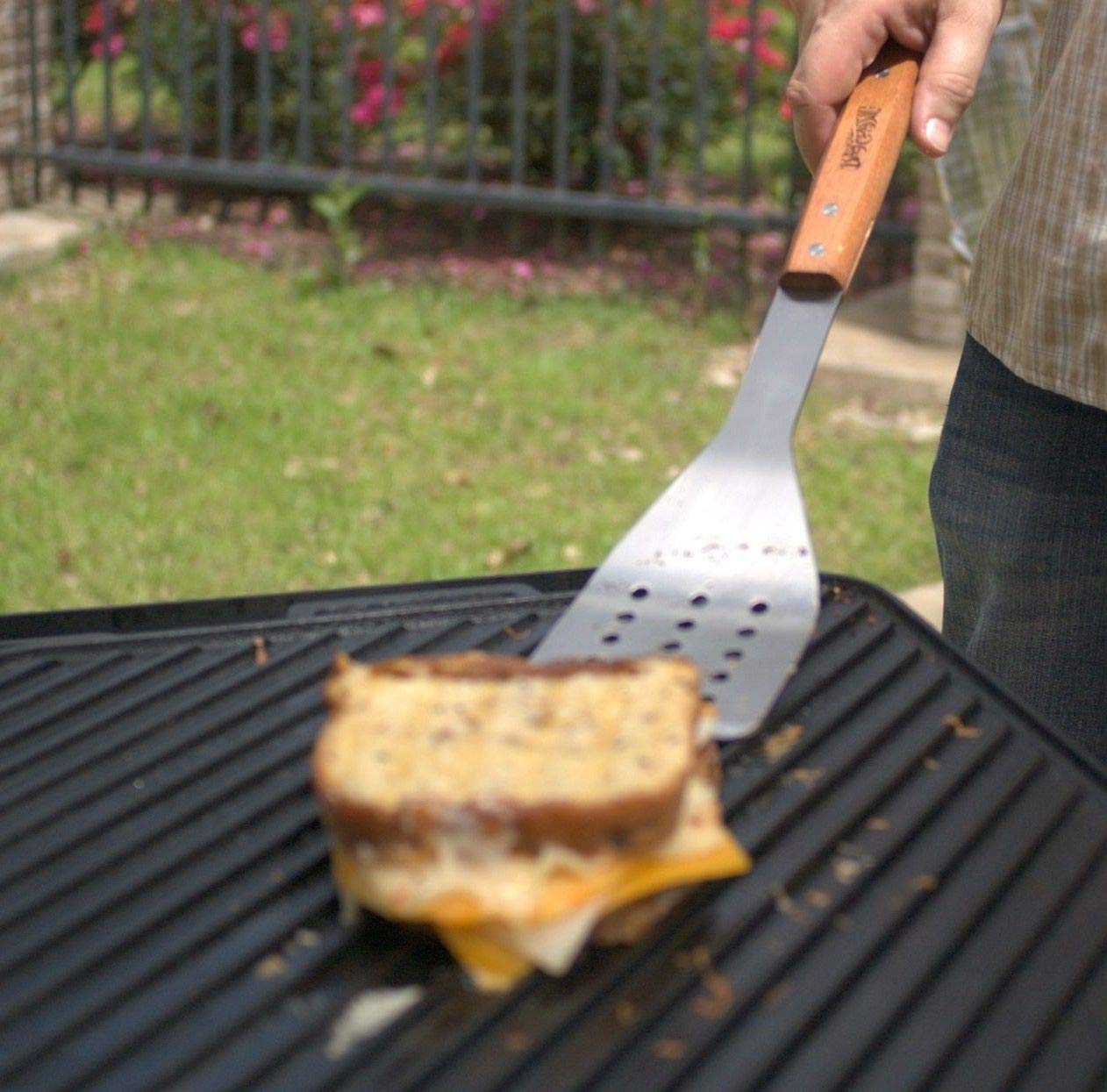 Bayou Classic Stainless Grill Spatula with hardwood handle
