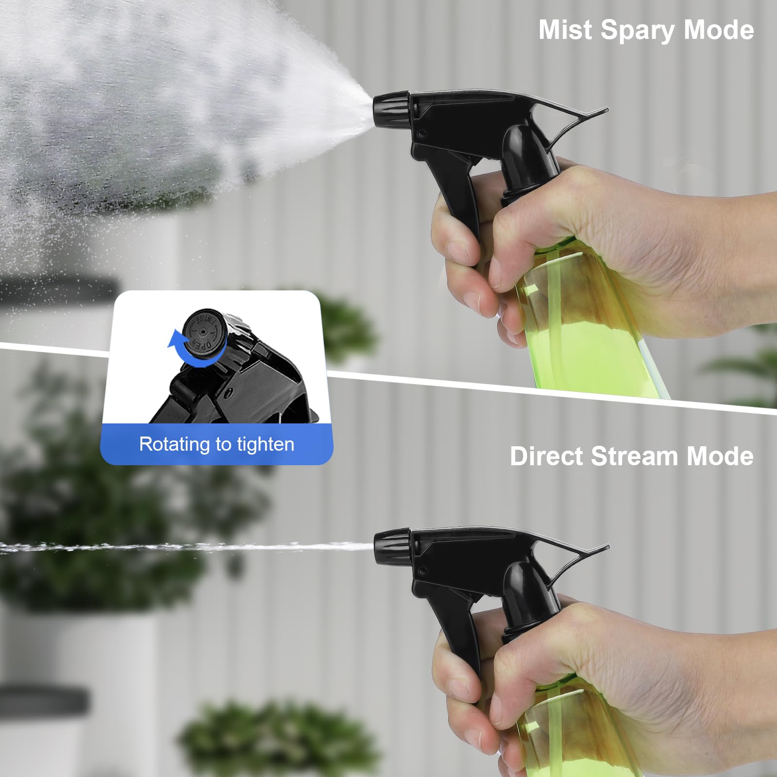 Kremorv Spray Bottles 12Oz/350Ml Empty Spray Bottles Refillable Mister Bottle With Multicolor For Cleaning, Plants, Hair, Cookin