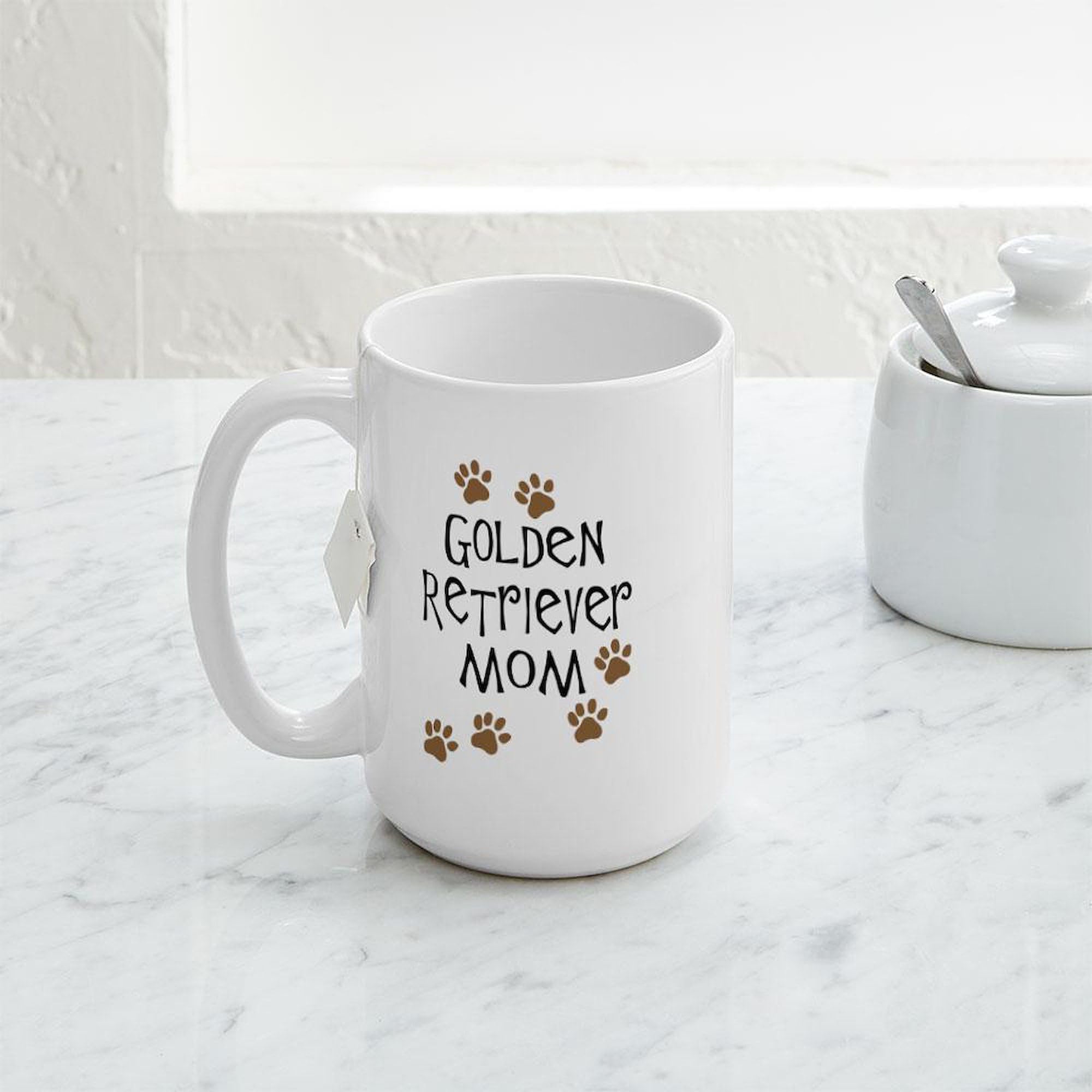 CafePress Golden Retriever Mom Large Mug 15 oz (444 ml) Ceramic Coffee Mug