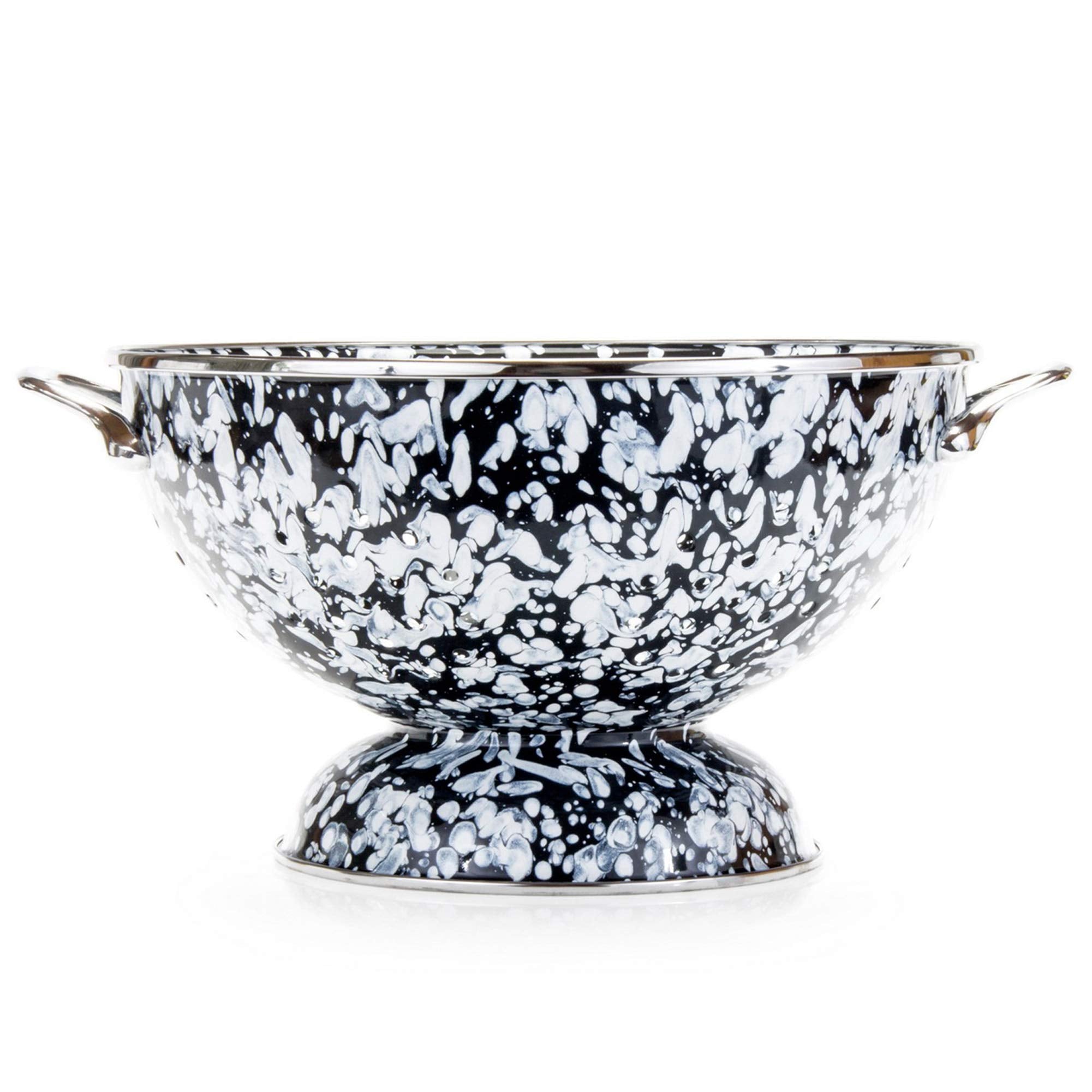 Golden Rabbit Enamelware - 5Qt Larger Colander (Ocean)