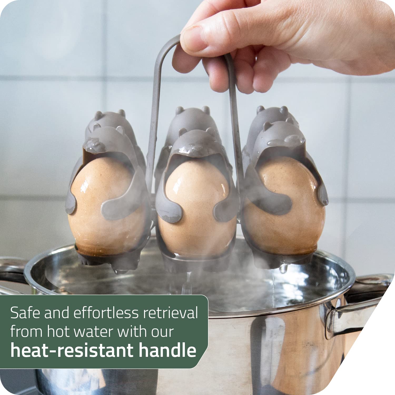 Peleg Design Egg Holder, Brown, 14.5X11X13 Cm