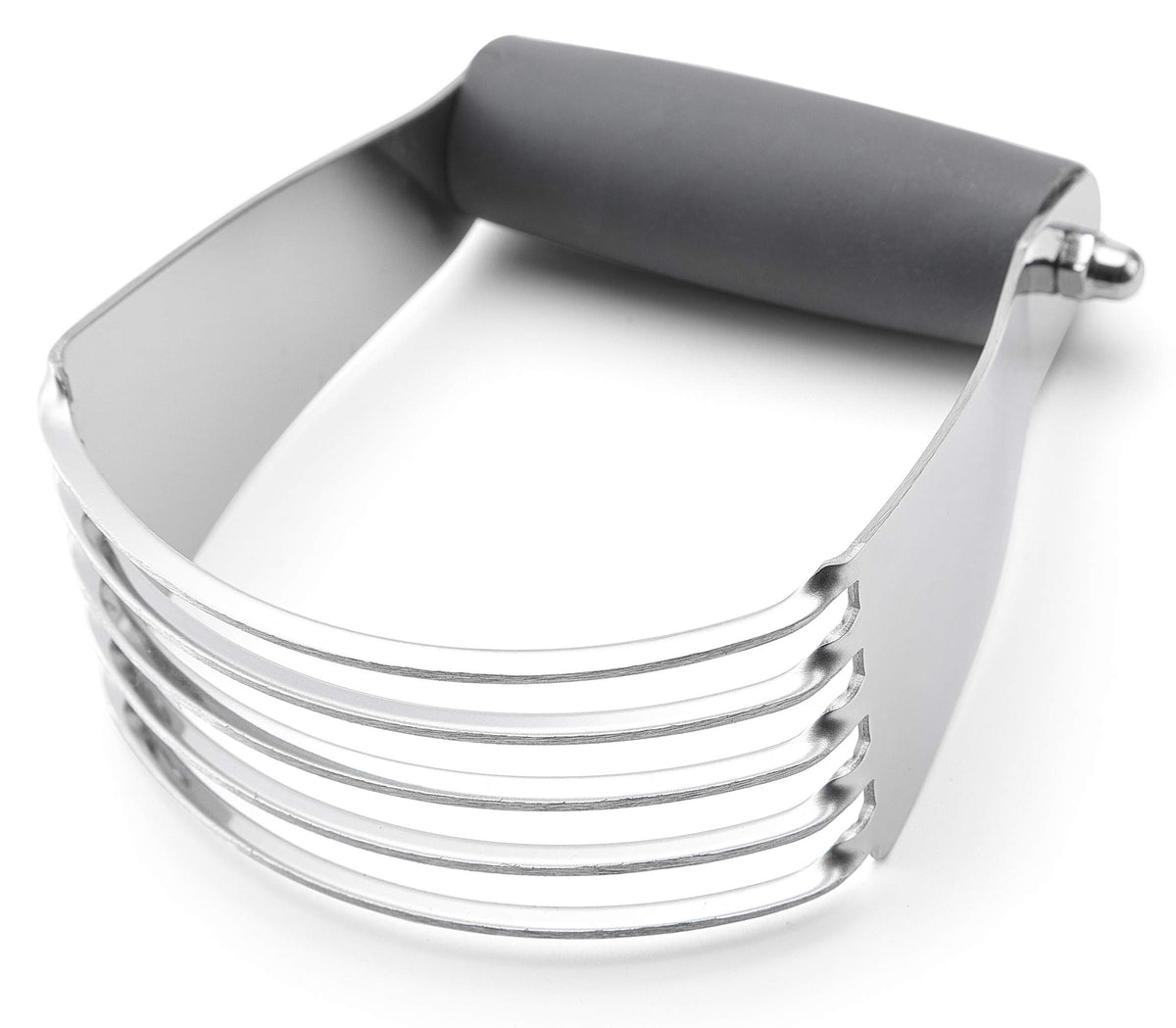 Spring Chef Medium Gray Dough Blender For Baking, Dough Cutter Tool, Stainless Steel Puff Pastry Cutter Tool with Sharp Blades,