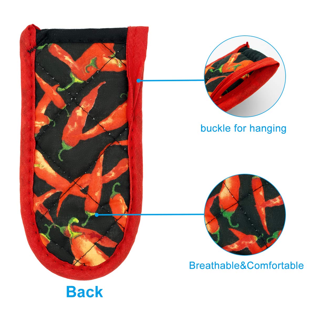 Evoio Cast Iron Skillet Handle Covers, Pot Handle Covers Heat Resistant, Heat Resistant Pan Pot Skillet Hot Handle Holder Sleeve