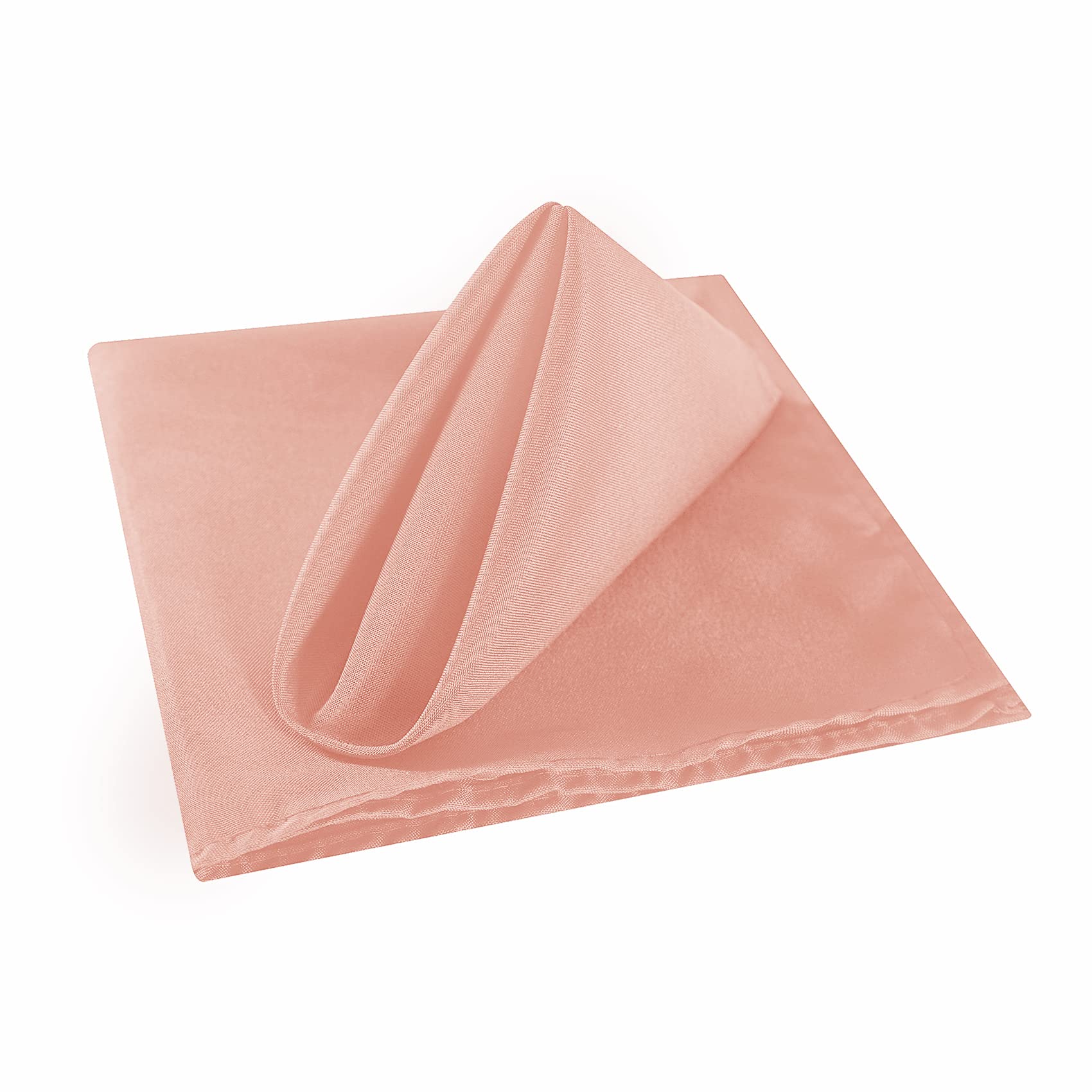 Cloth Napkins 20X20 Inch Washable Polyester Dinner Napkins Soft Table Napkins For Wedding Party Dining Banquet(Dusty Pink,12Pcs)