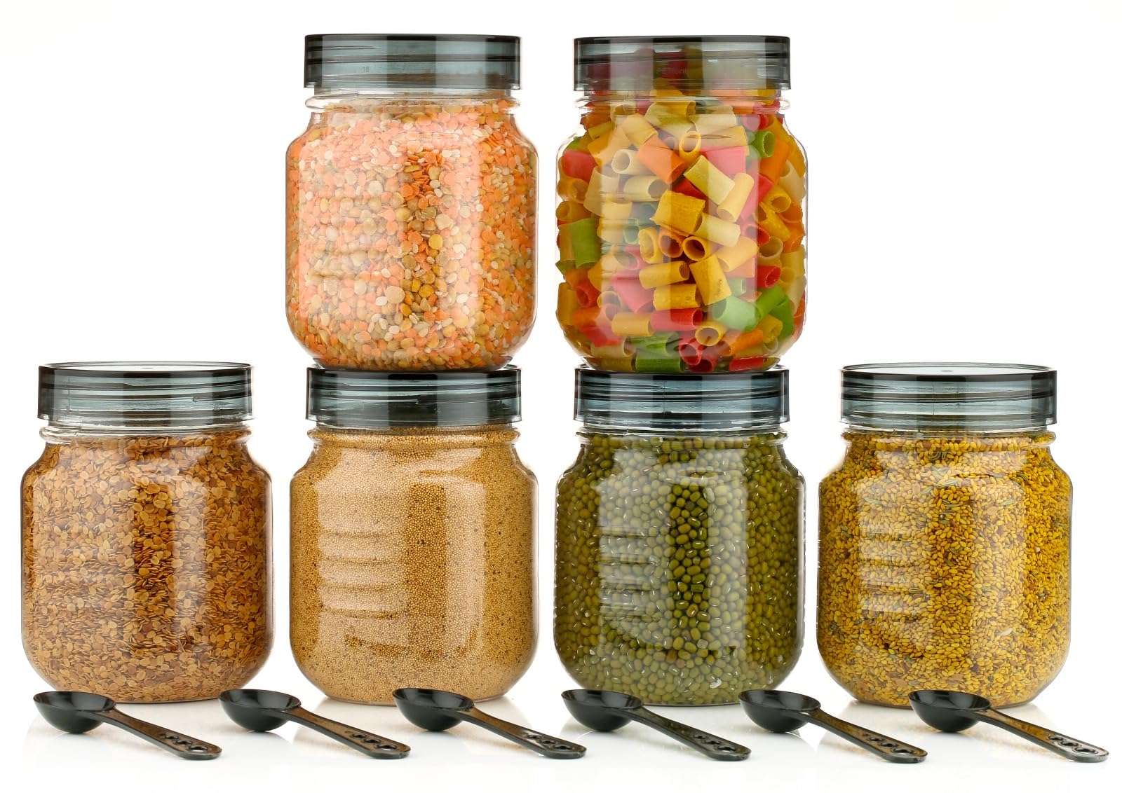 Xiran Airtight Kitchen Storage Containers Set, Plastic Kitchen Organizer Storage Set, Kitchen Accessories Items, Pantry Organiza