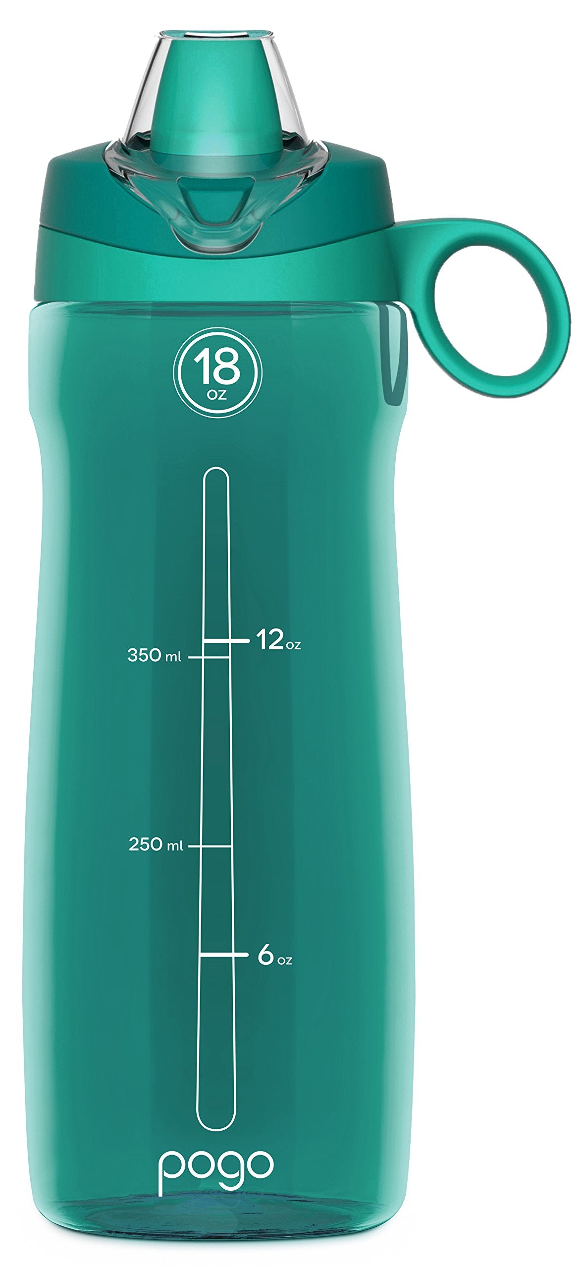 Pogo Bpa-Free Tritan Plastic Water Bottle With Soft Straw, 40 Oz, Teal