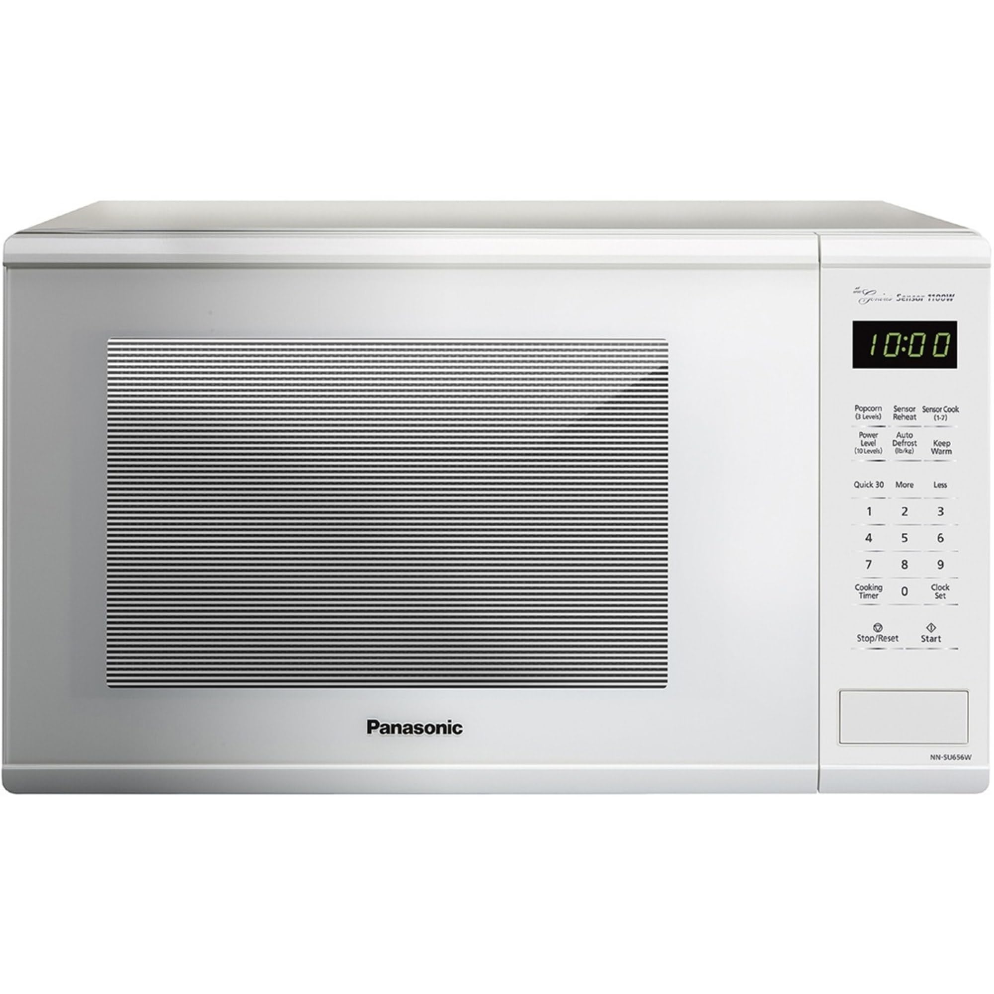 Panasonic Nn-Su656W Countertop Microwave Oven With Genius Sensor, Quick 30Sec, Popcorn Button, Child Safety Lock And 1100 Watts