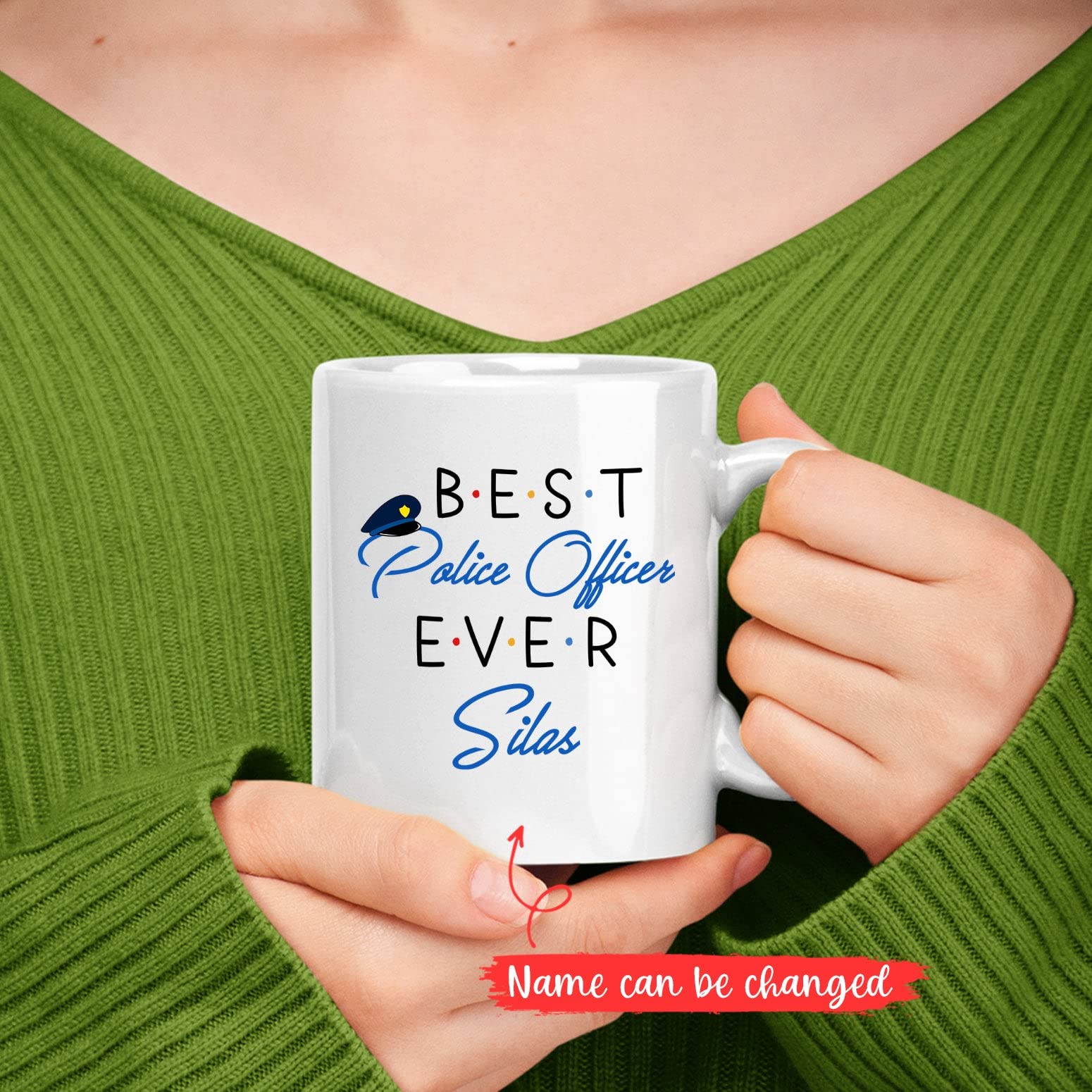Best Police Officer Ever Mug, Custom Police Officer Gifts, Police Officer Coffee Mug, Police Mug For Police Officer/Law Enforcem