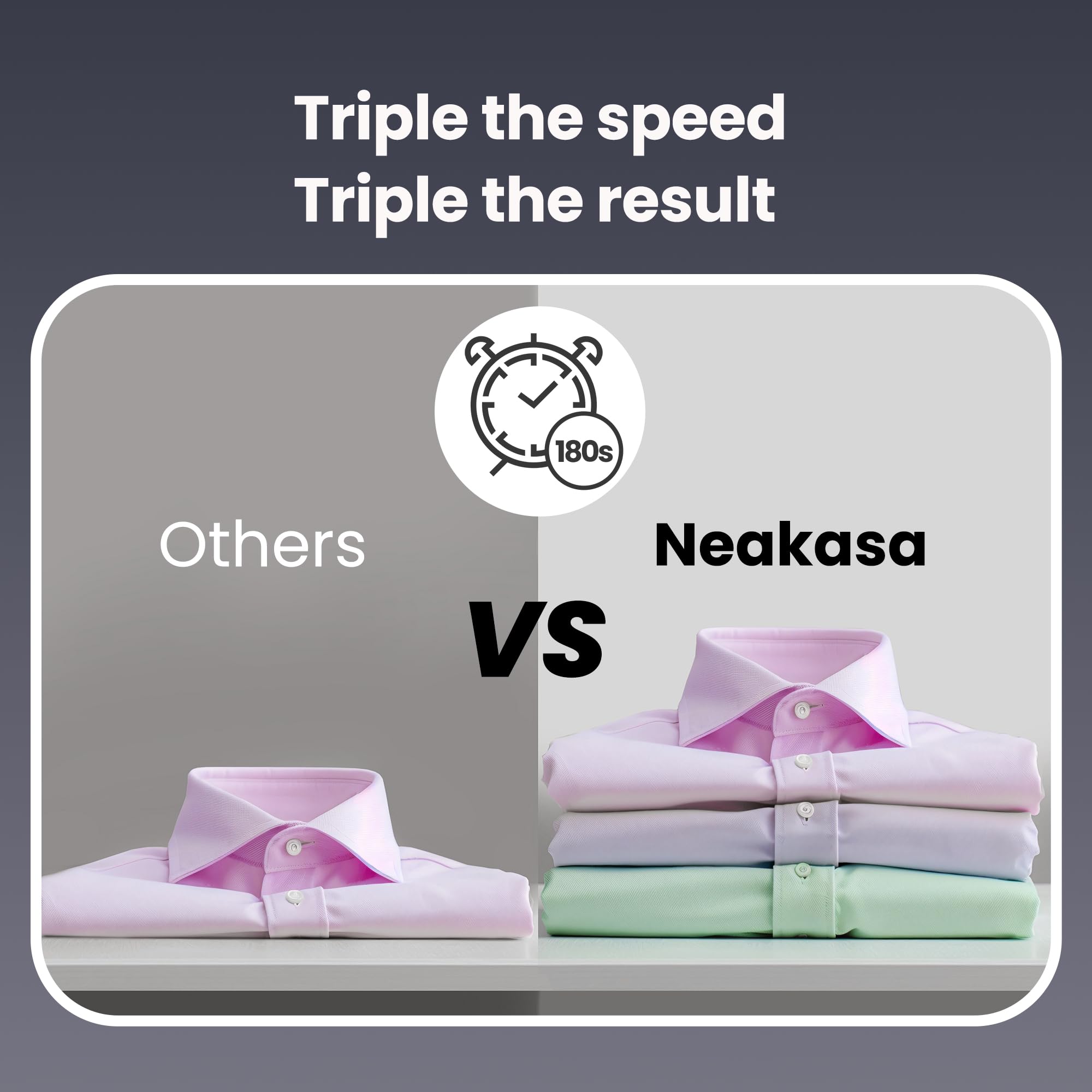 Neakasa Handheld Travel Garment Steamer for Clothes (Black and White)