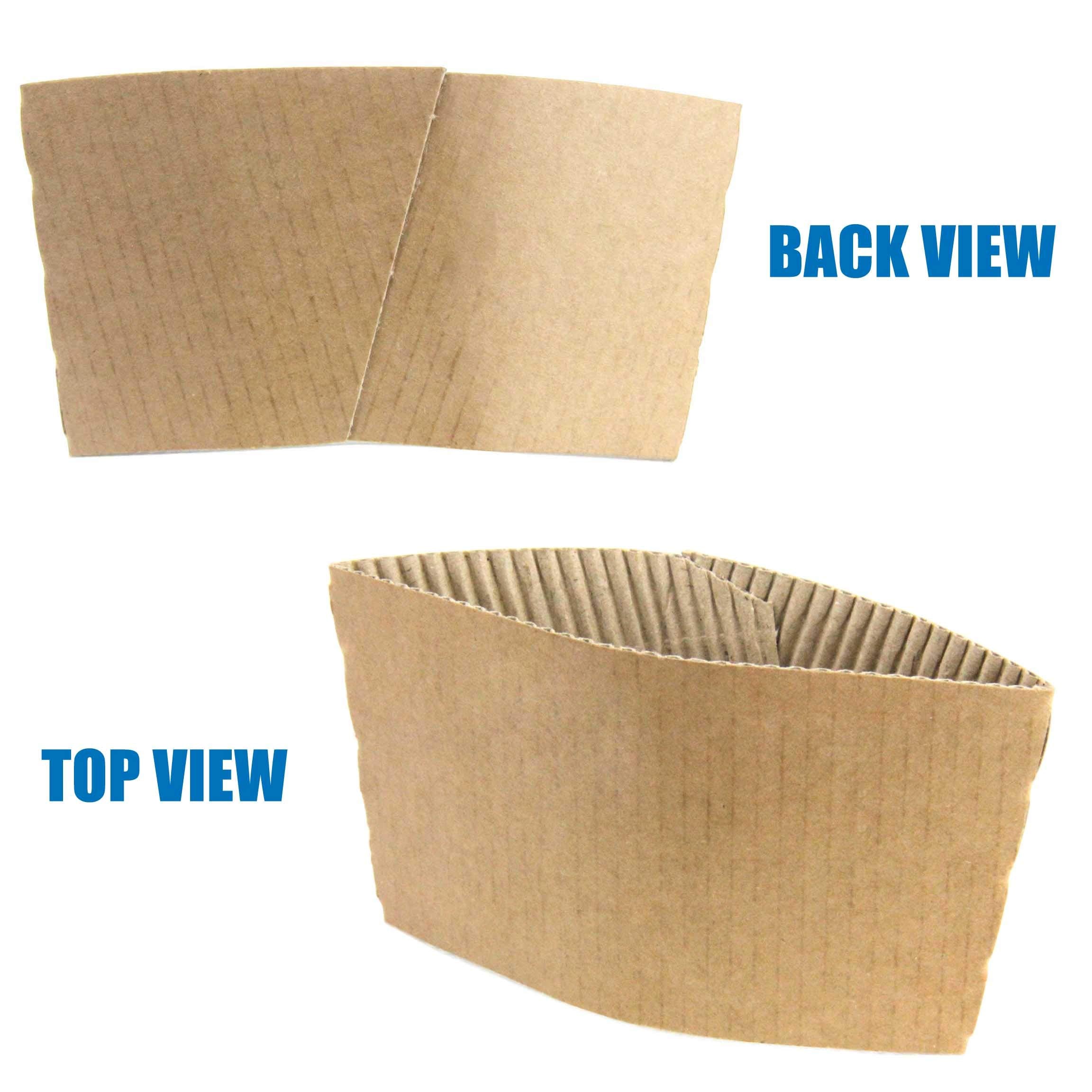 Fmp Brands [1000 Pack] Kraft Coffee Cup Sleeves Disposable For Hot Drinks, Durable Corrugated Cardboard Cup Sleeves For 12-24 Oz