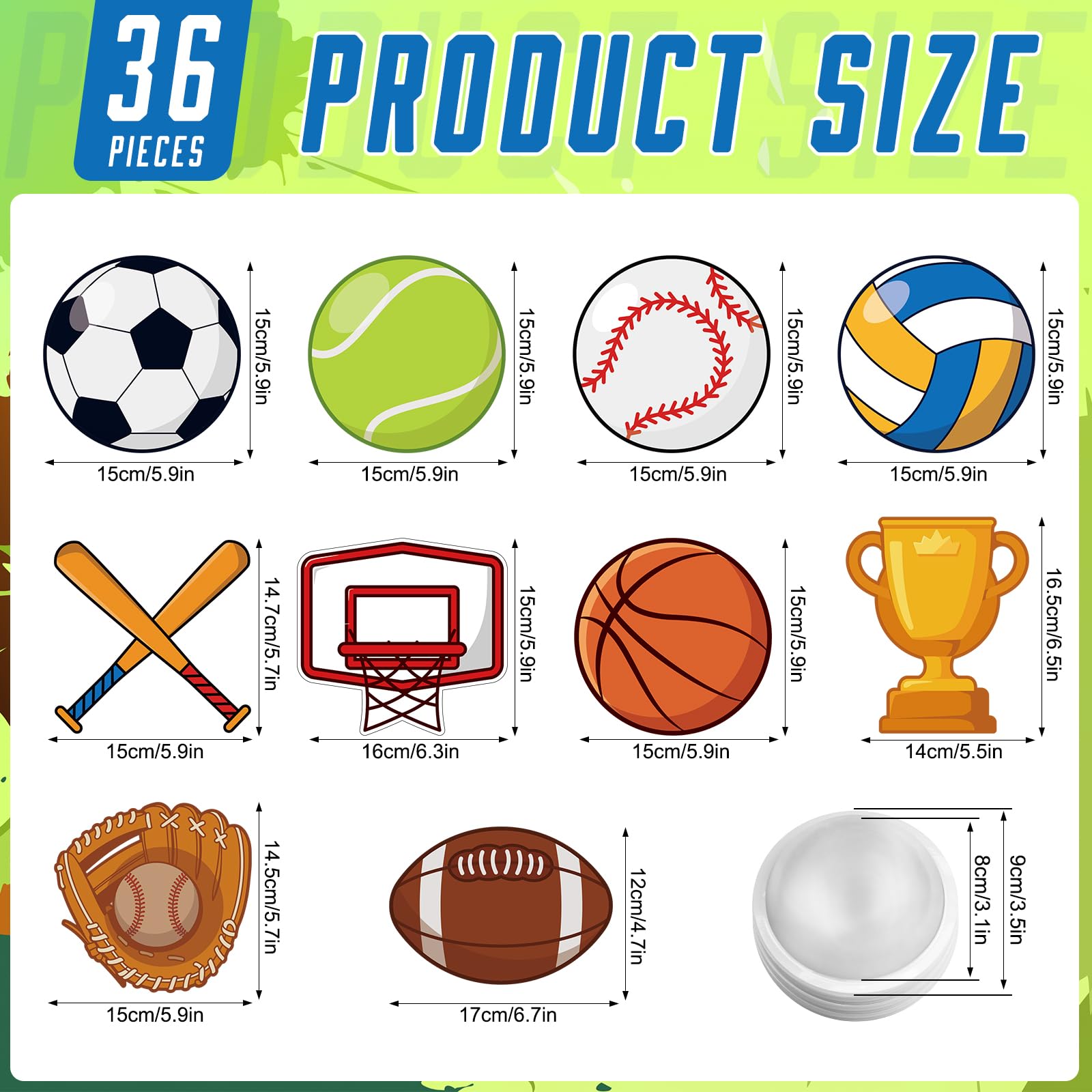 36 Set Valentines Day Cards With Candy Dome Holder, Sports Ball Valentines Candy Holder Cards For Kids, Funny Valentines Exchang