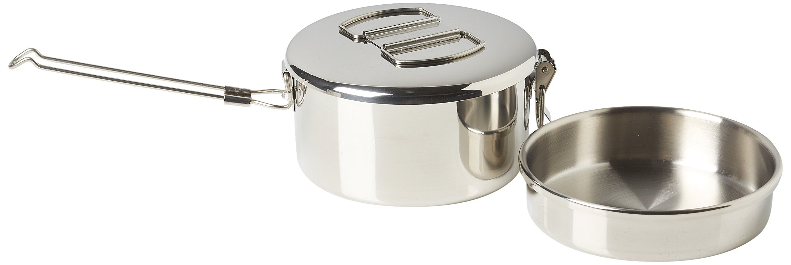 Zebra Stainless Steel Food Box And Pan With Snap On Lid, 14Cm, Silver