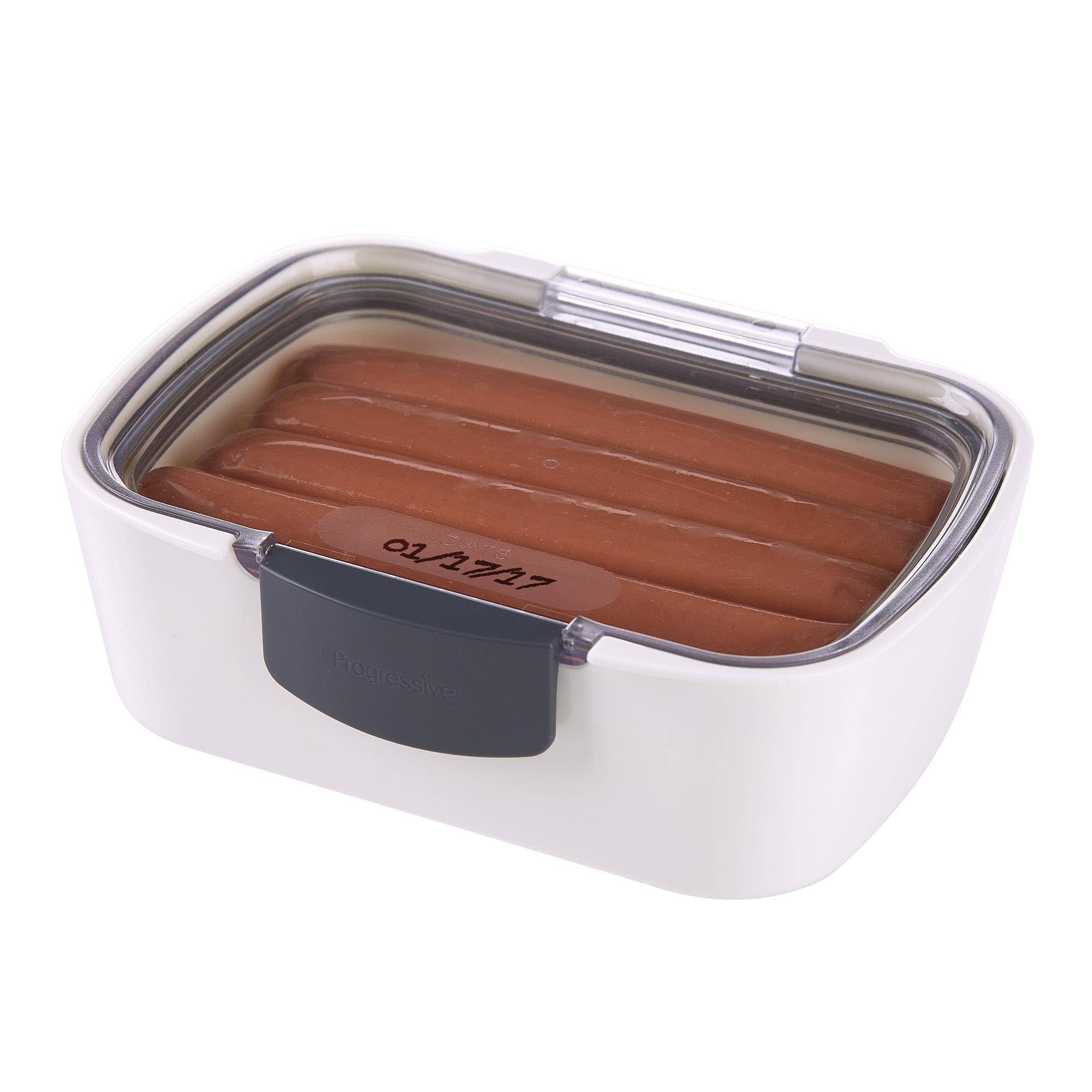 Progressive International Prepworks Mini Deli ProKeeper Air Tight Silicone Sealed Food Storage Container with Clear Dry Erase Co