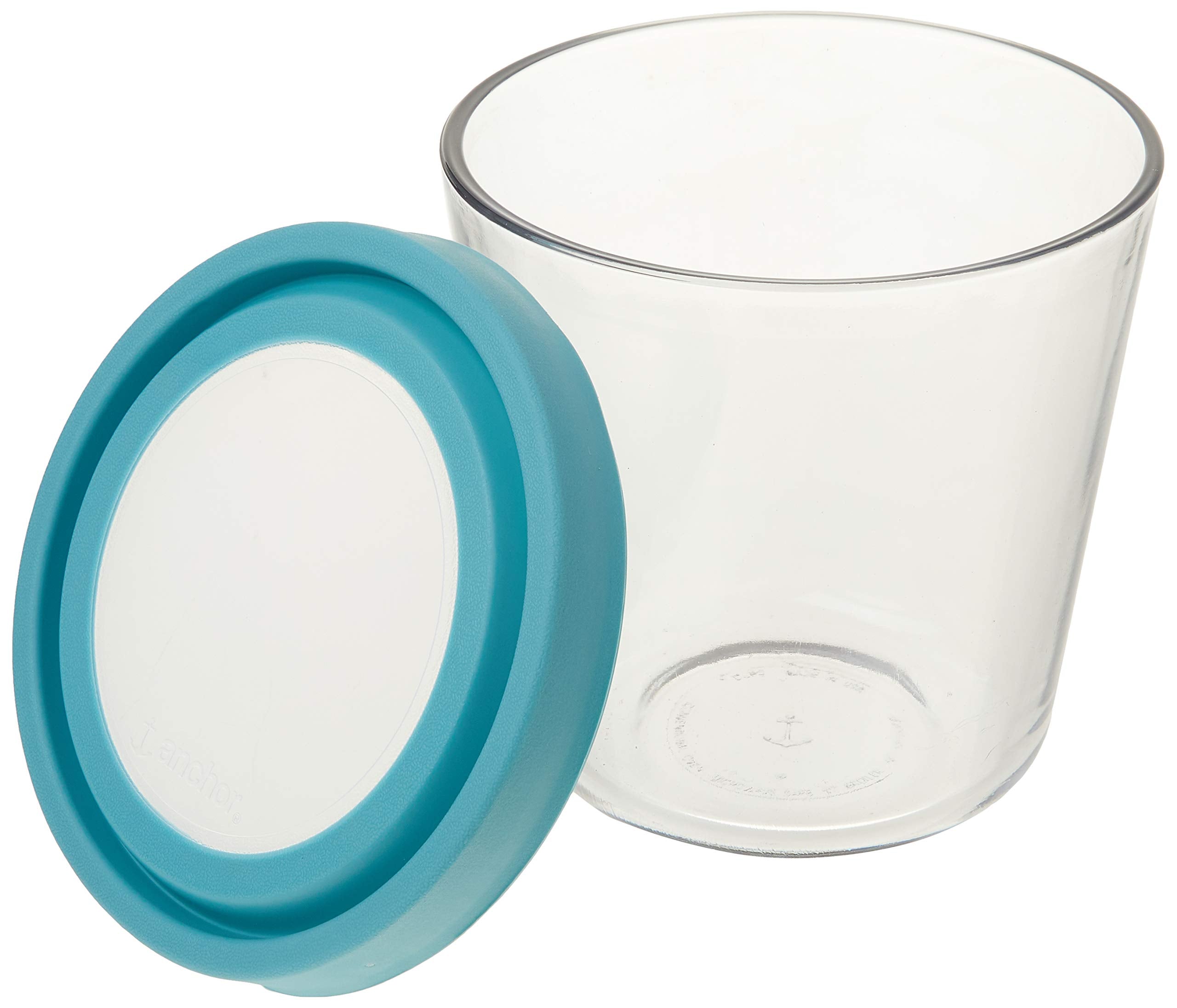 Anchor Hocking Preperation Glass Food Storage, 7 Cup Tall, Mineral Blue