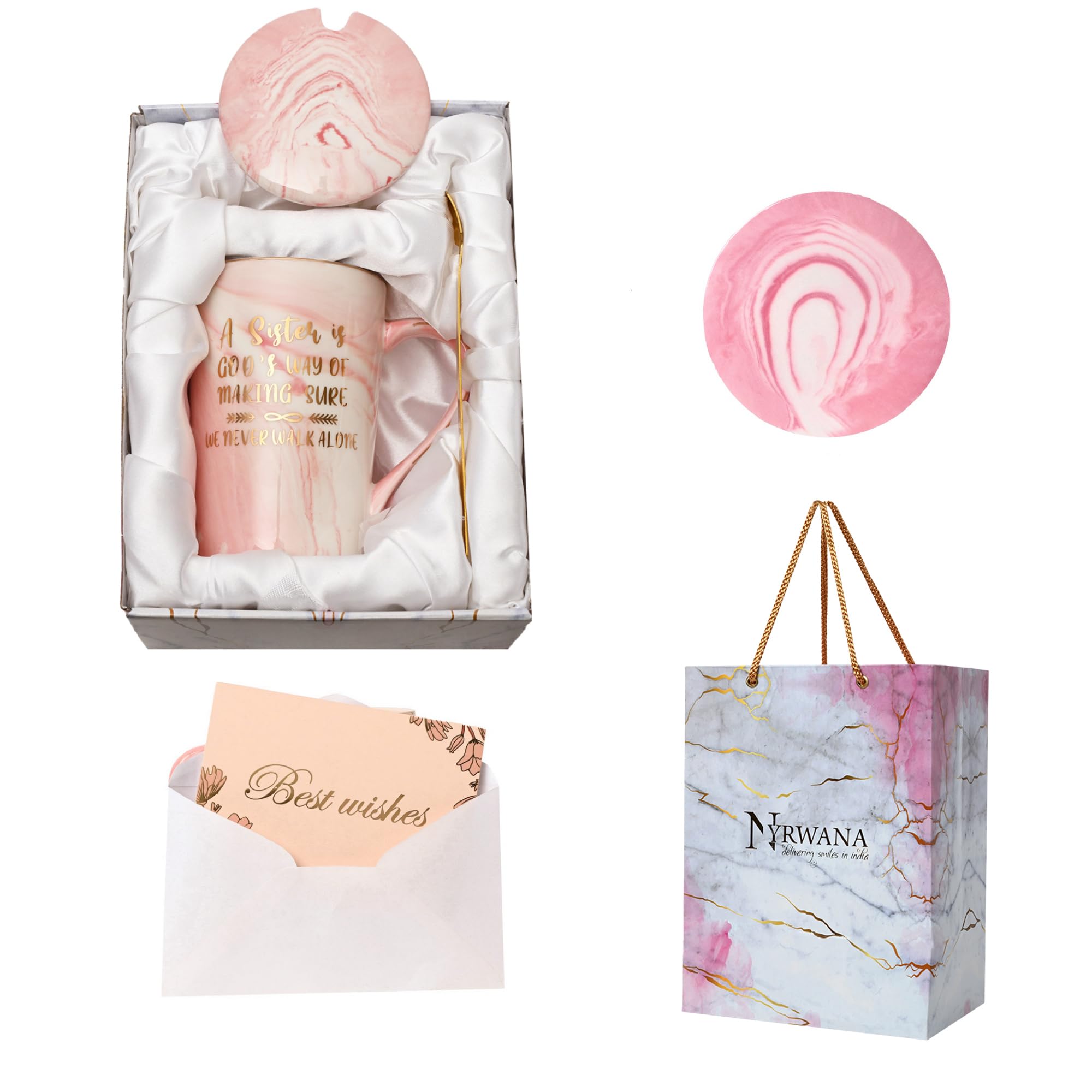 Nyrwana Coffee Mug, Birthday Gift For Sister, Gift For Women Birthday Special, Mugs For Gift, Ceramic Mug, Coffee Mug With Lid, 