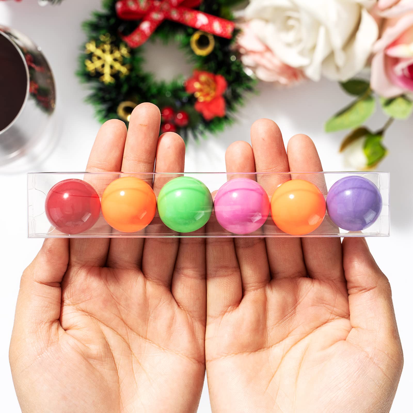 Jcxpack 36Pcs Gumball Tubes Party Favor, Clear Gumball Boxes For 6, Gumball Candy Container