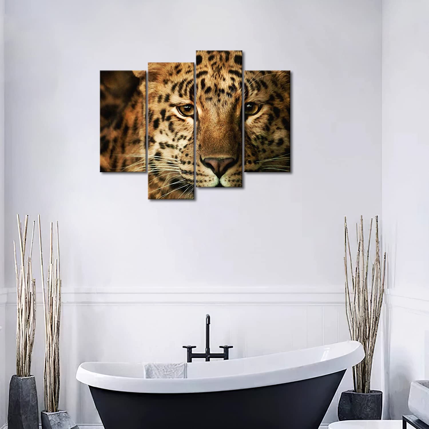 Leopard Wall Art Cheetah Painting Pictures Print On Canvas Animal The Picture For Home Modern Decoration