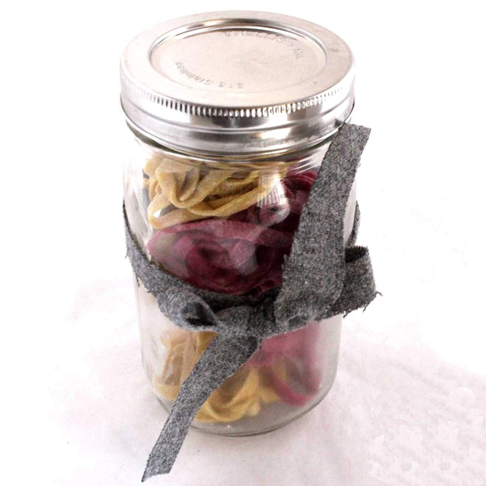 Trellis + Co. 316 Stainless Steel Wide Mouth Mason Jar Lids - 6 Pack - For Storage  Dry Goods  Pickling  Gifts - Durable & Rustproof - Mason Jar Tops