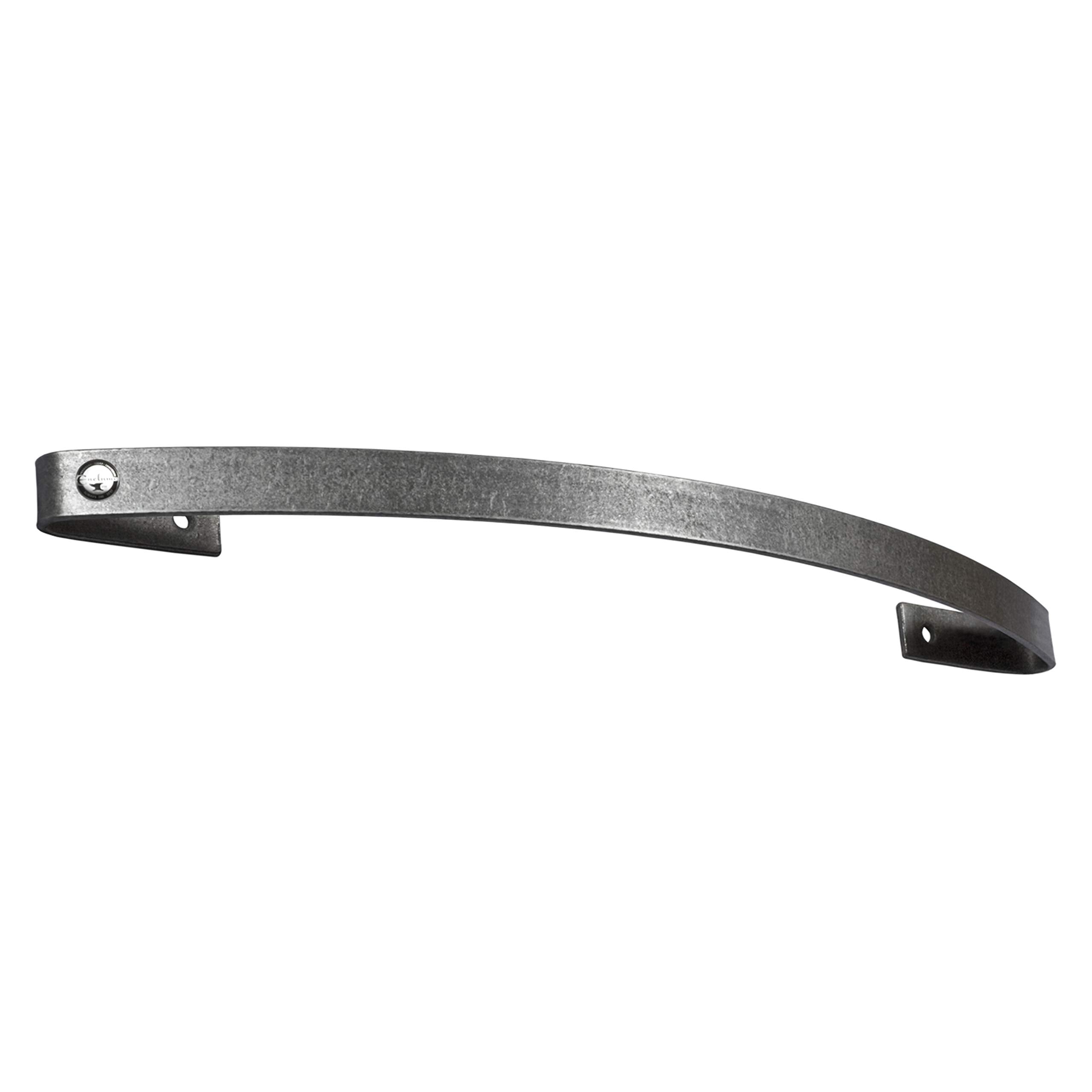 Enclume Handcrafted 24 Curved Wall Rack Utensil Bar w 6 Hooks, Hammered Steel