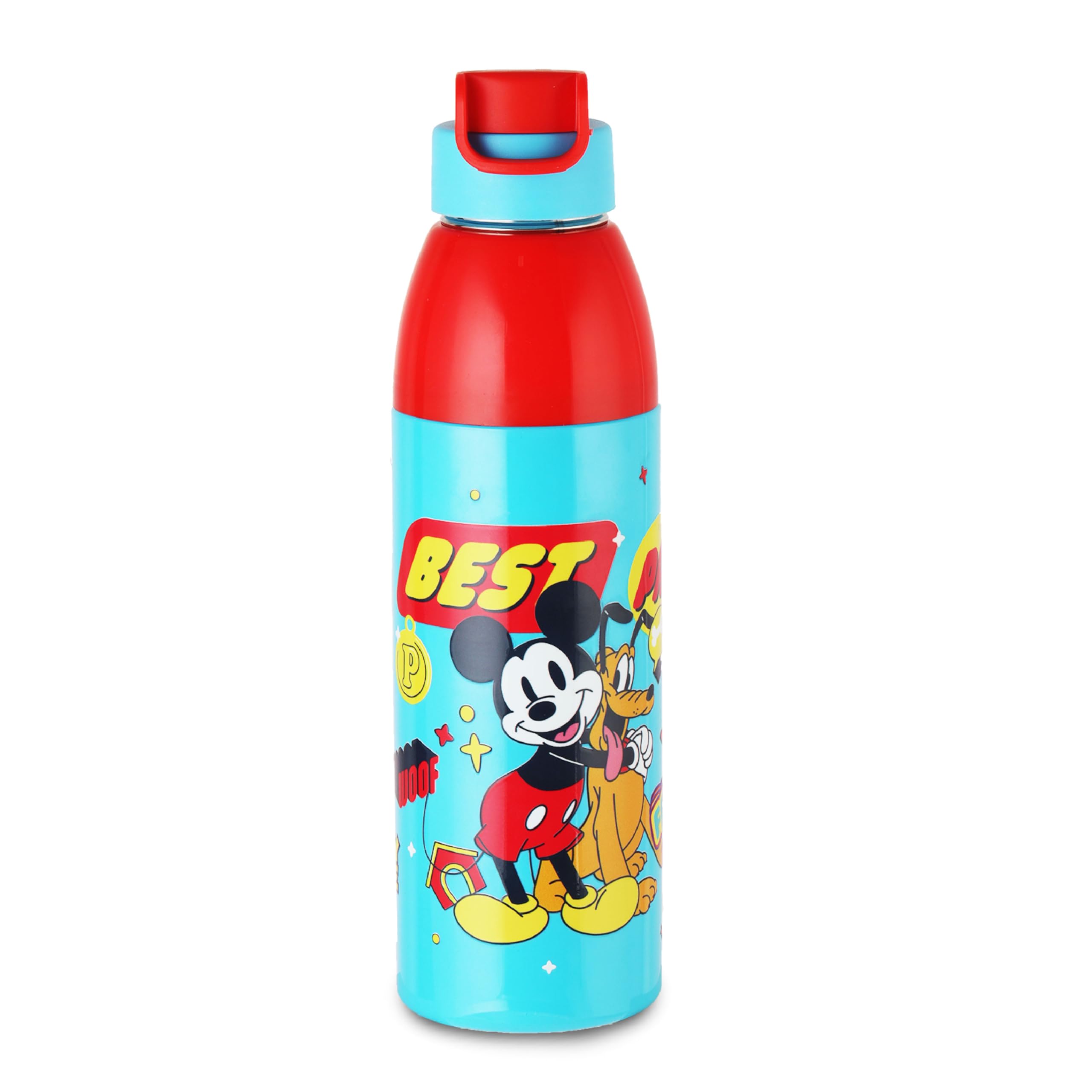 Cello Kidzbee Uranus 600 Insulated Kids Water Bottle 540 Ml, Light Blue | 3D Touch & Feel Best Pal Design Easy To Carry Lightwei