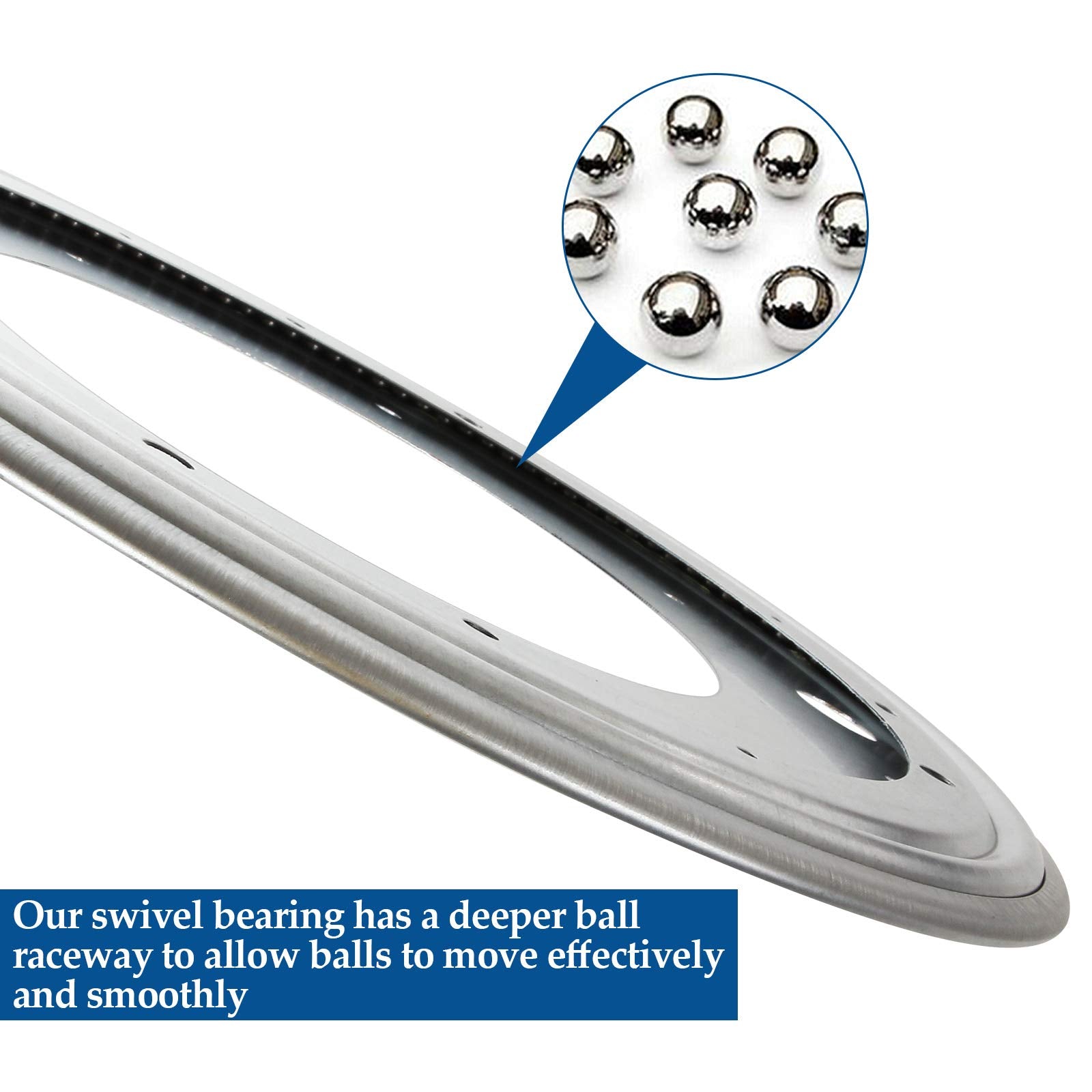 2Pack 12Inch Lazy Susan Hardware, 5/16    Thick Turntable Bearings, 1000Lbs Rotating Bearing Plate Heavy Duty For Rotating Table