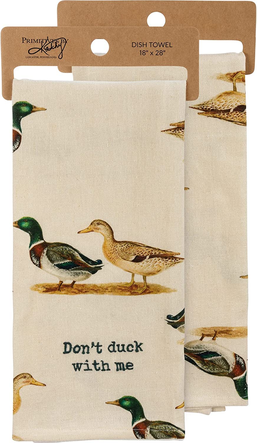 Primitives by Kathy Dont Duck with Me Decorative Kitchen Towel Small