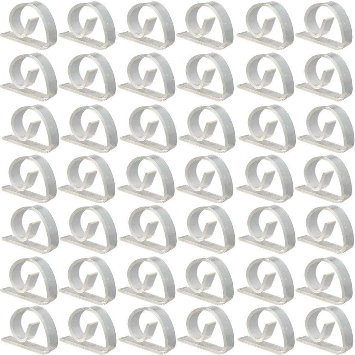 Ogrmar 72 Pack Clear Plastic Tablecloth Clips Table Cover Holder For Party (72 Pack)
