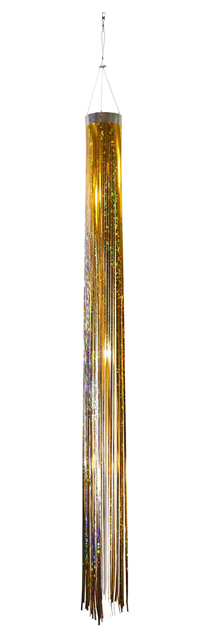 In the Breeze 9055 Gold Holographic Mylar Windsock