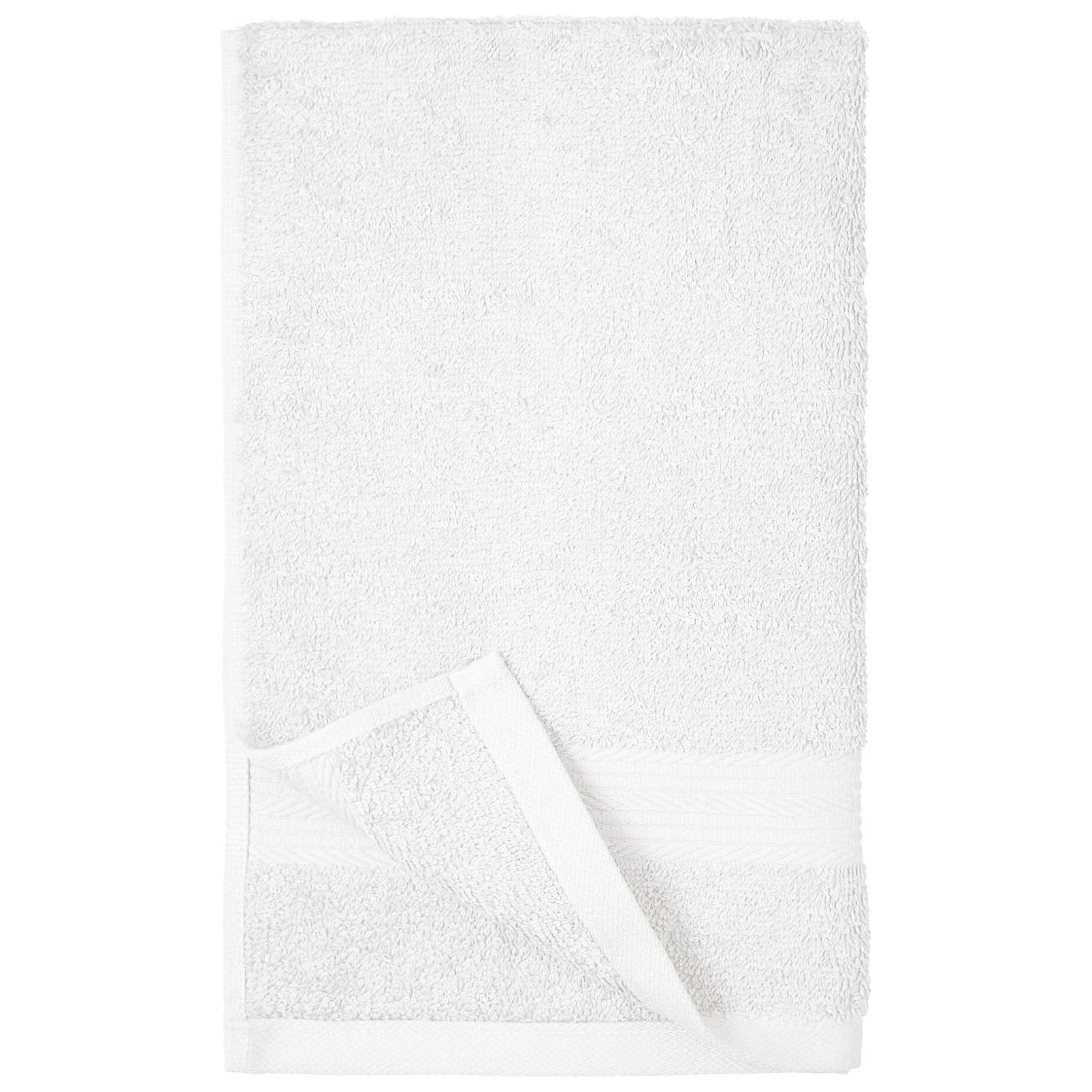 Amazon Basics 6 Piece Hand Towels For Bathroom, Fade Resistant 100% Cotton Hand Towels, Soft Absorbent Bathroom Hand Towels 6 -