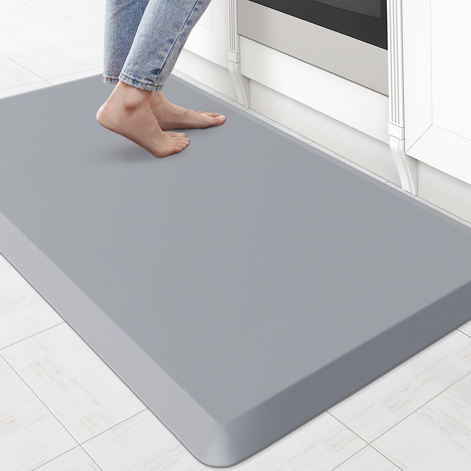 Kitchenclouds Kitchen Mat Cushioned Anti Fatigue Rug 22''X36'' Waterproof, Non Slip, Standing And Comfort Desk/Floor Mats For Ho