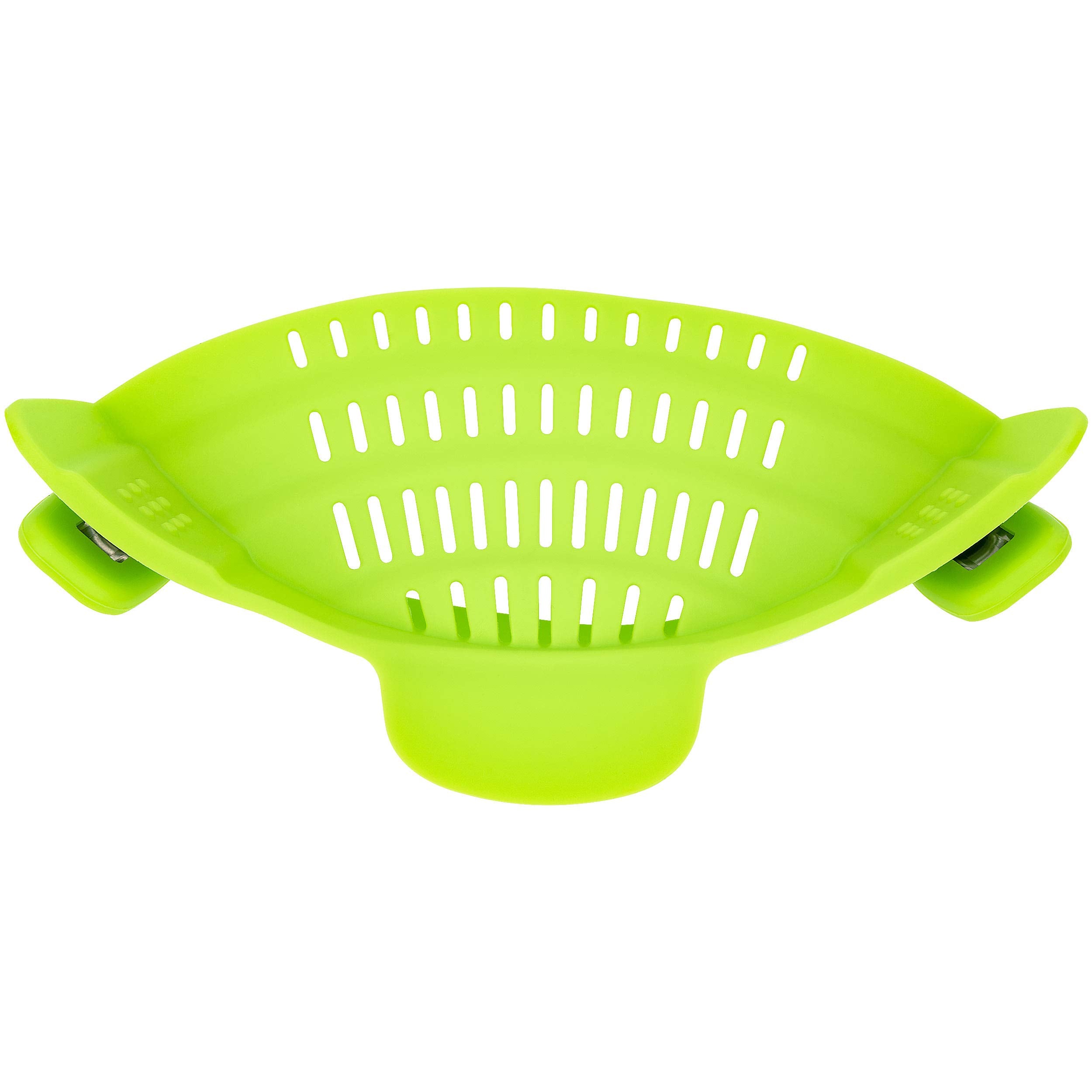 Rubber Snap Strainer, Green - Southern Homewares - Cook Pasta & Rice, Silicone Kitchen Tool For Pots & Pans