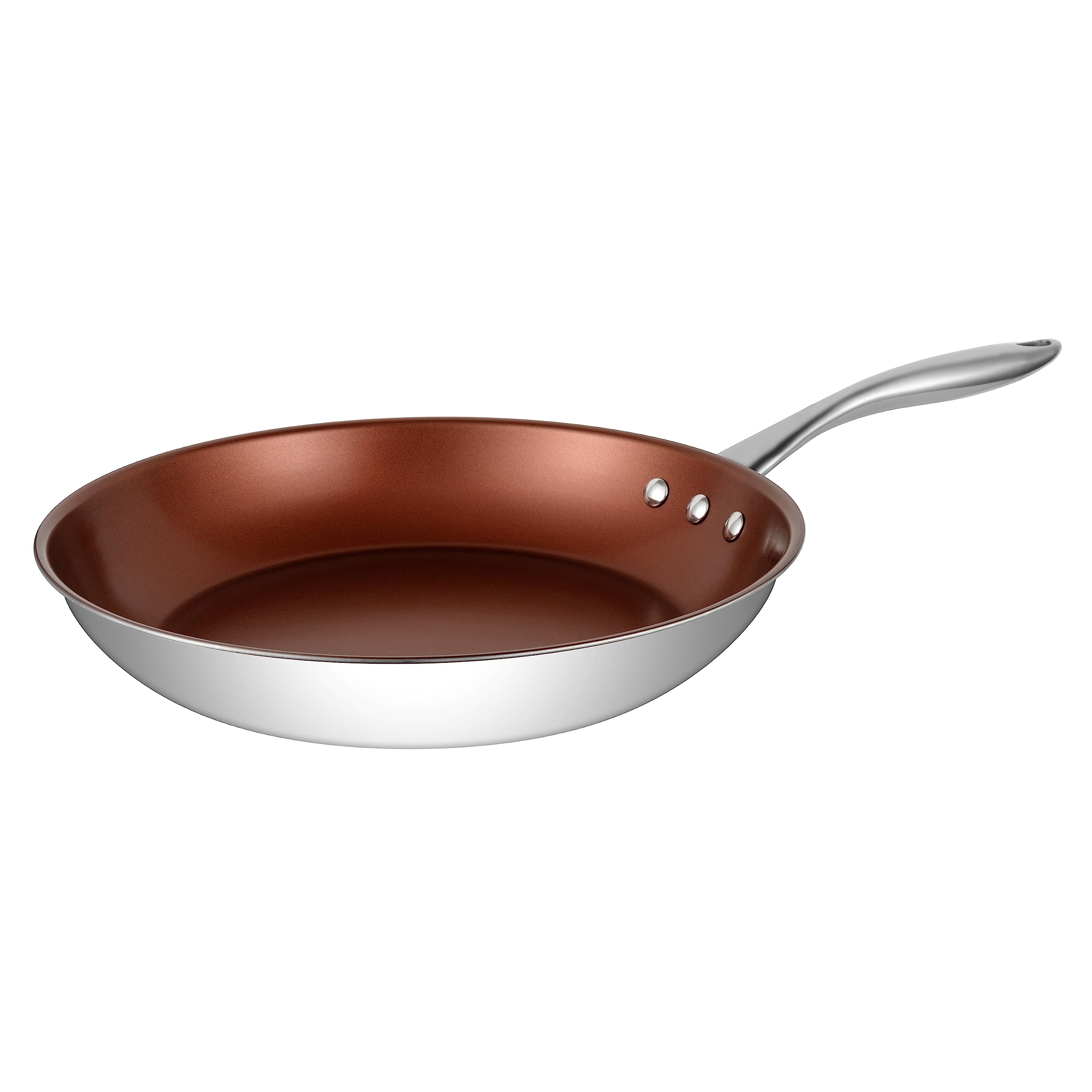 12'' (30 Cm) Stainless Steel Pan By Ozeri With Eterna, A 100% Pfoa And Apeo-Free Non-Stick Coating