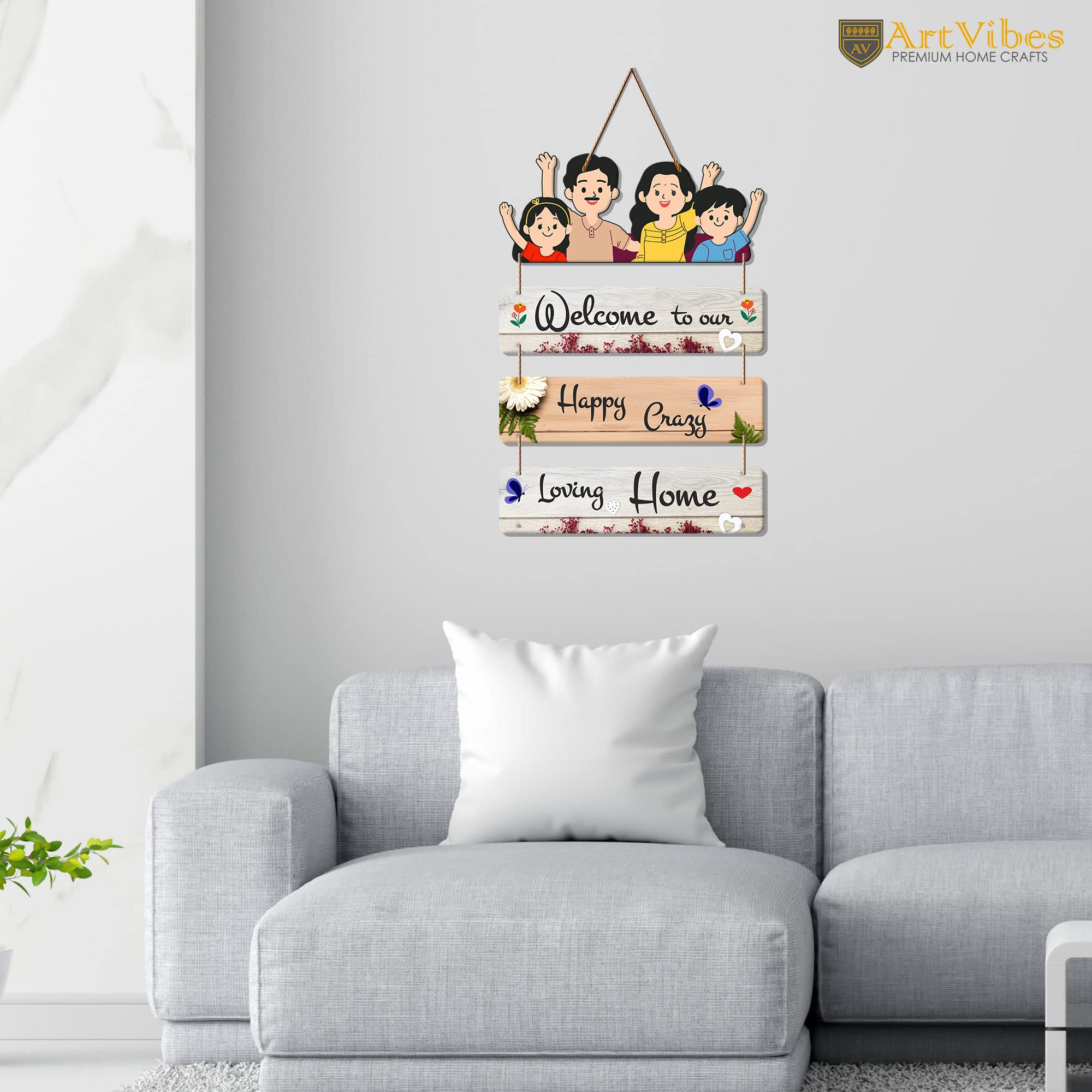 Artvibes Home Quote Decorative Wooden Wall Art Hanging for Living Room | Bedroom | Gift | Home Decoration | Art Piece For Room D