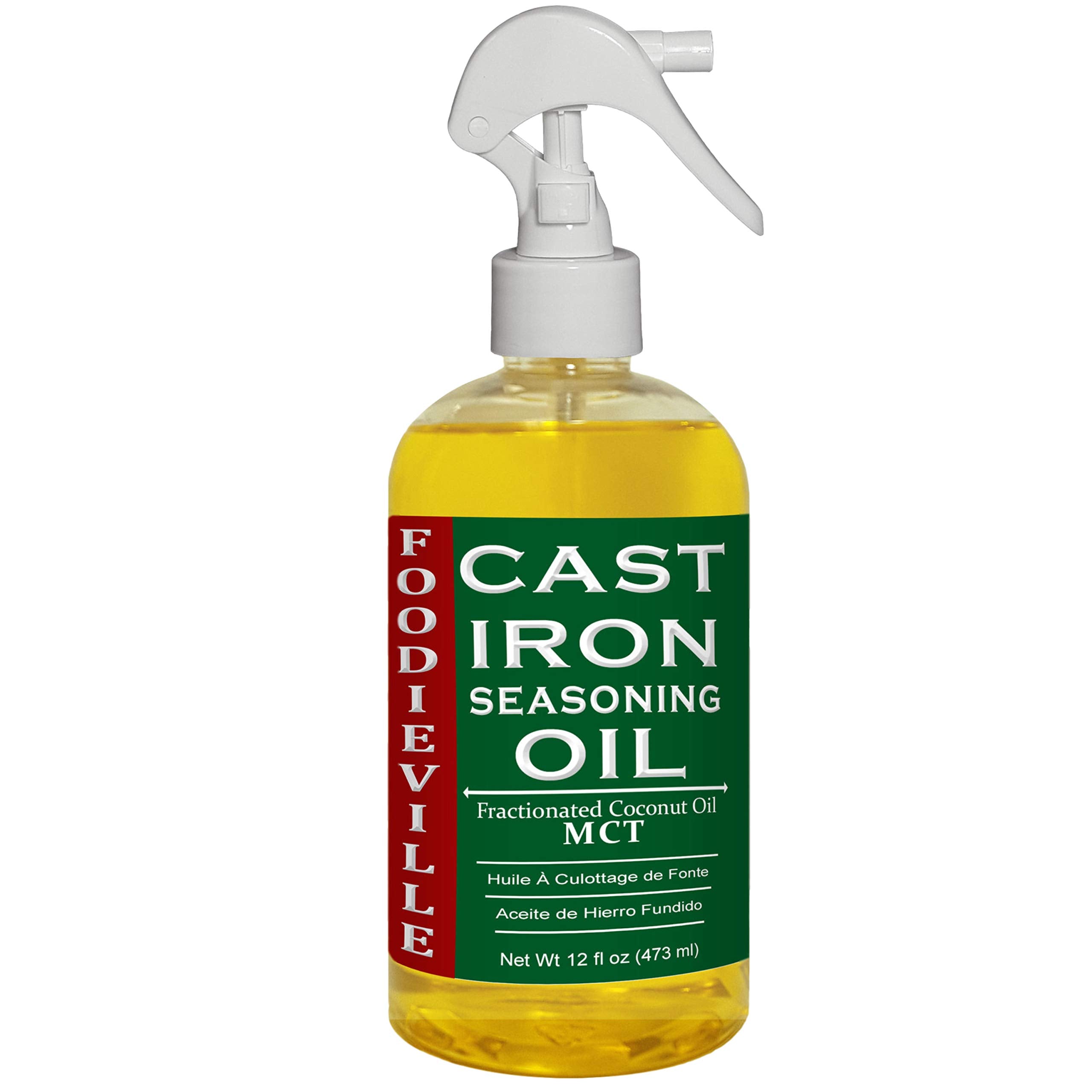 Cast Iron Oil Non-Stick Conditioner For Seasoning Skillets,Griddles, Bbq Grill, Flat Top Grills, Dutch Ovens With Oils Of Flax,