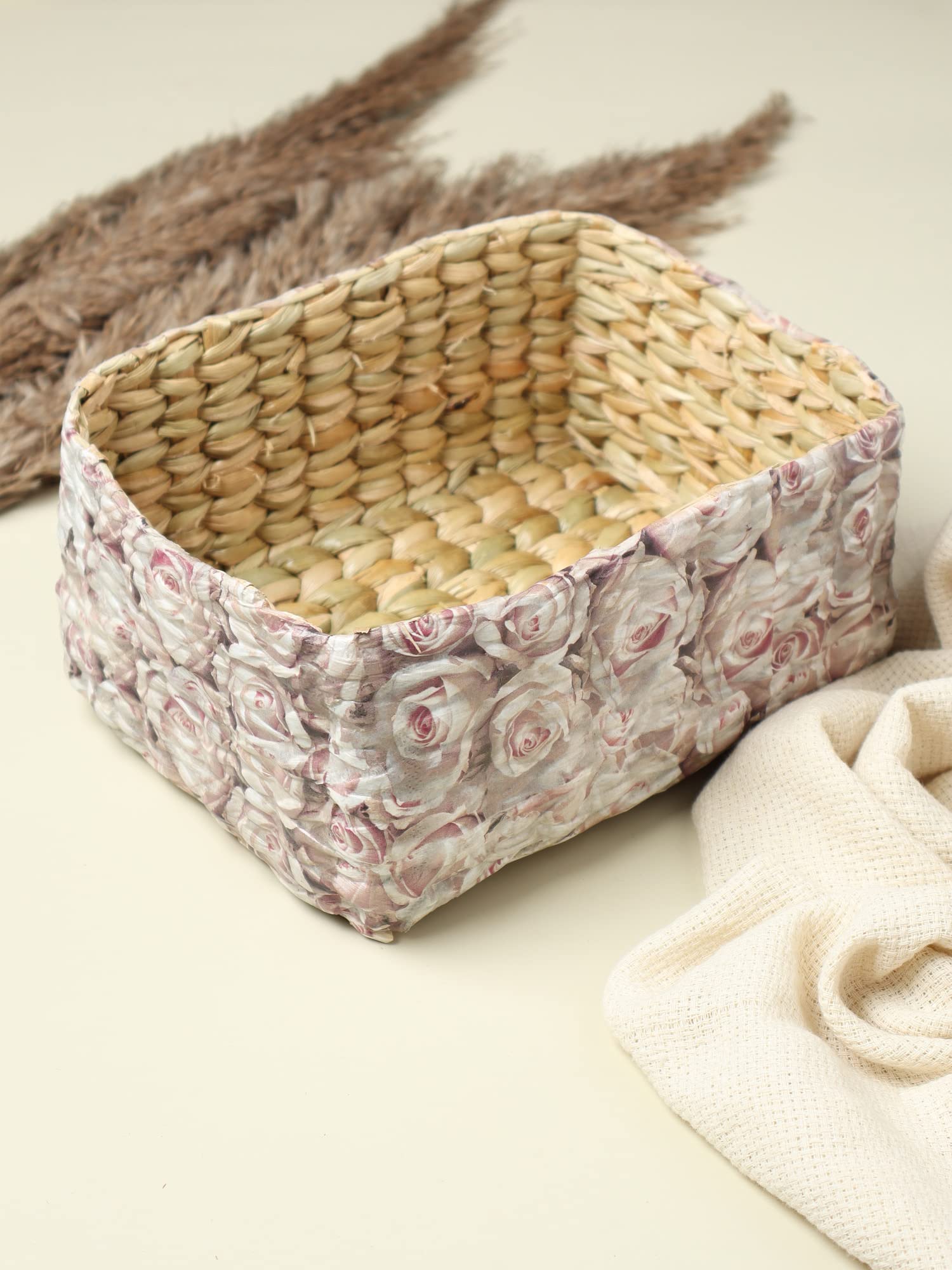 Habereindia-Multipurpose Storage Basket | Portable Storage Basket (Different Colors) (Multi Color 2)