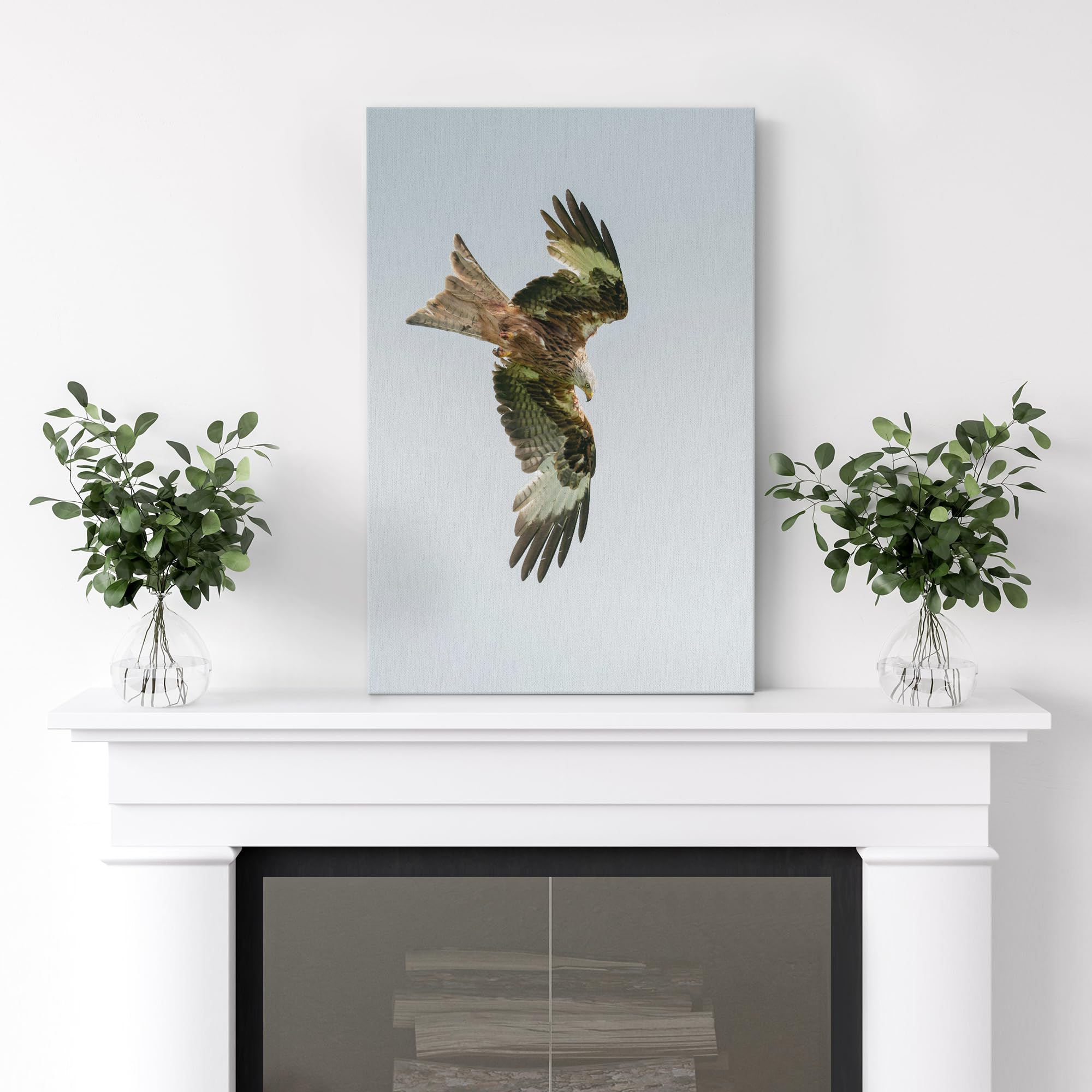Wall26 Canvas Print Wall Art Majestic Eagle Mid-Flight Animals Photography Realism Rustic Scenic Landscape Wilderness Zen Colorf