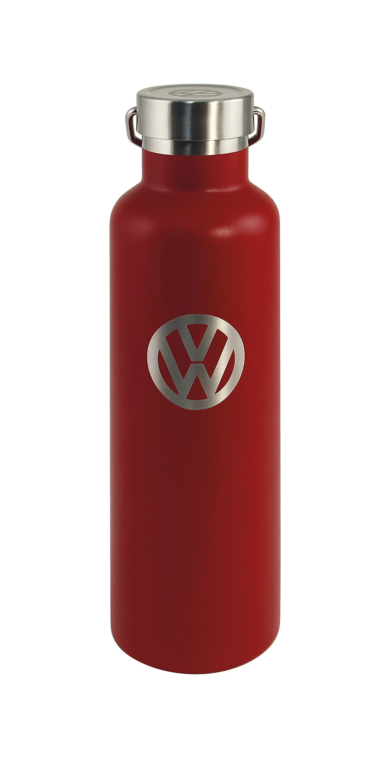 BRISA VW Collection - Volkswagen Stainless Steel Thermo Insulated Drinking Bottle with Lettering & VW Logo (735 ml/24.9 fl oz/VW