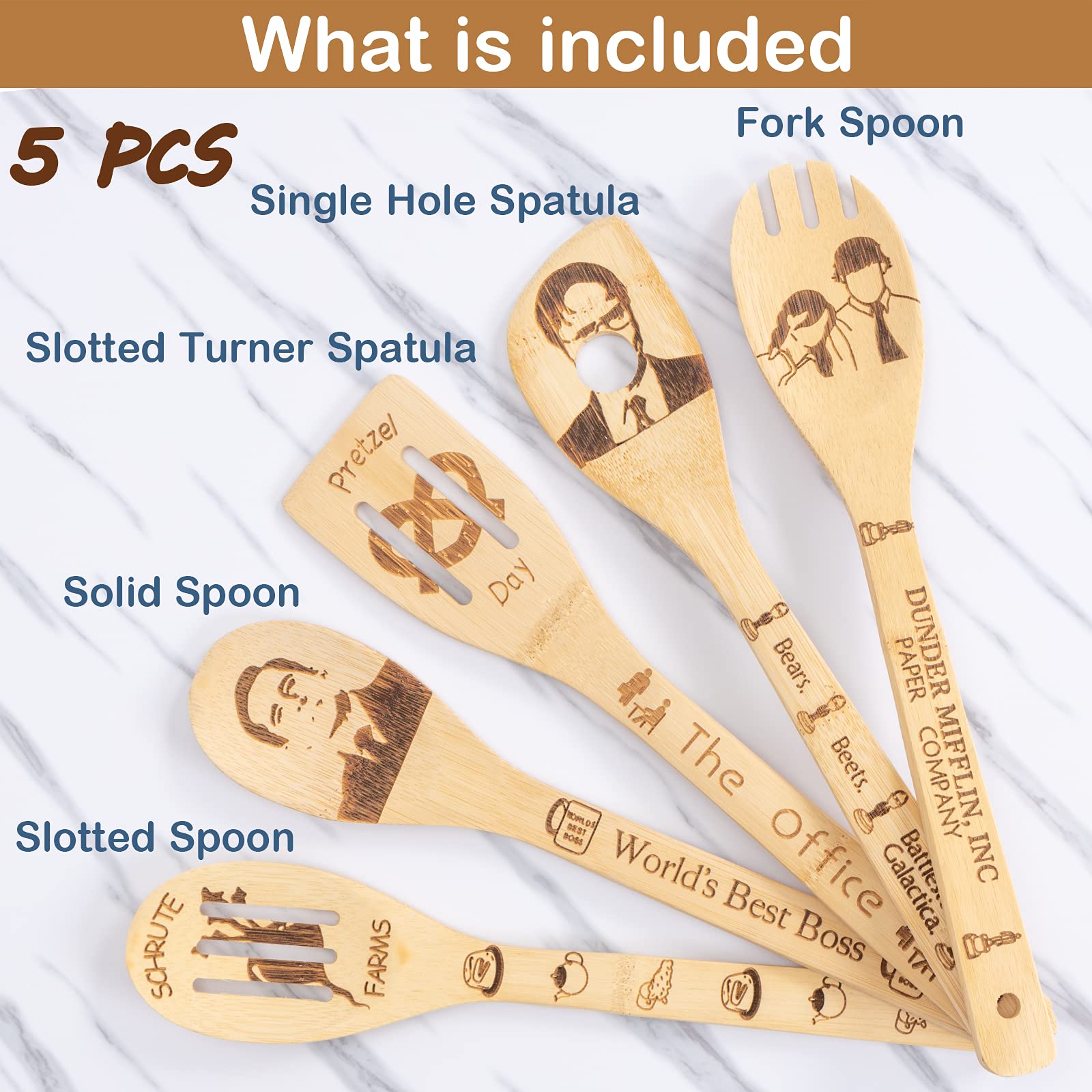 Office Wooden Spoons For Cooking, The Office Tv Show Merchandise, The Office Gifts For Fans, The Office Tv Show Gifts, Office Co