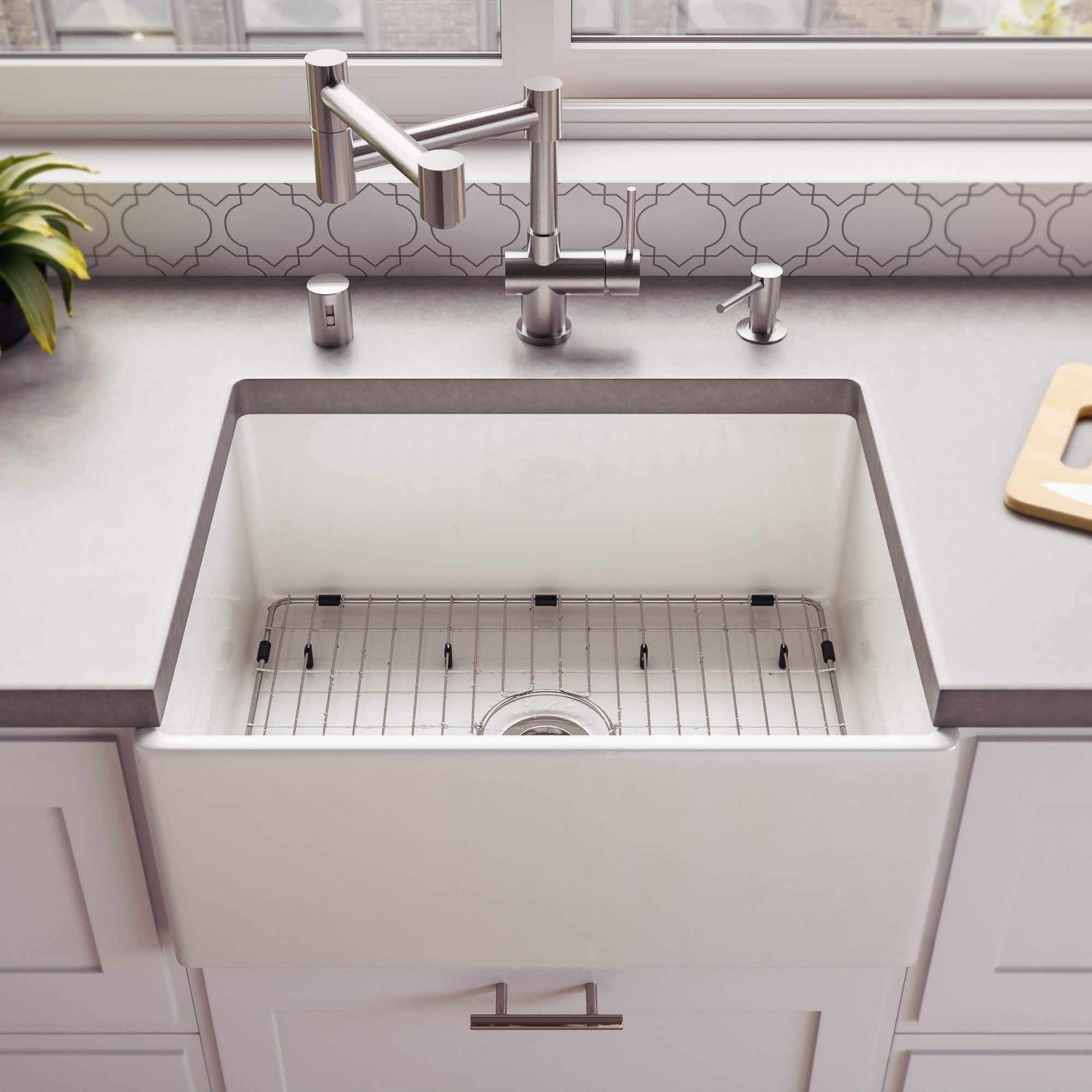Alfi Brand Abf2418-Gm Kitchen Sink, Grey Matte