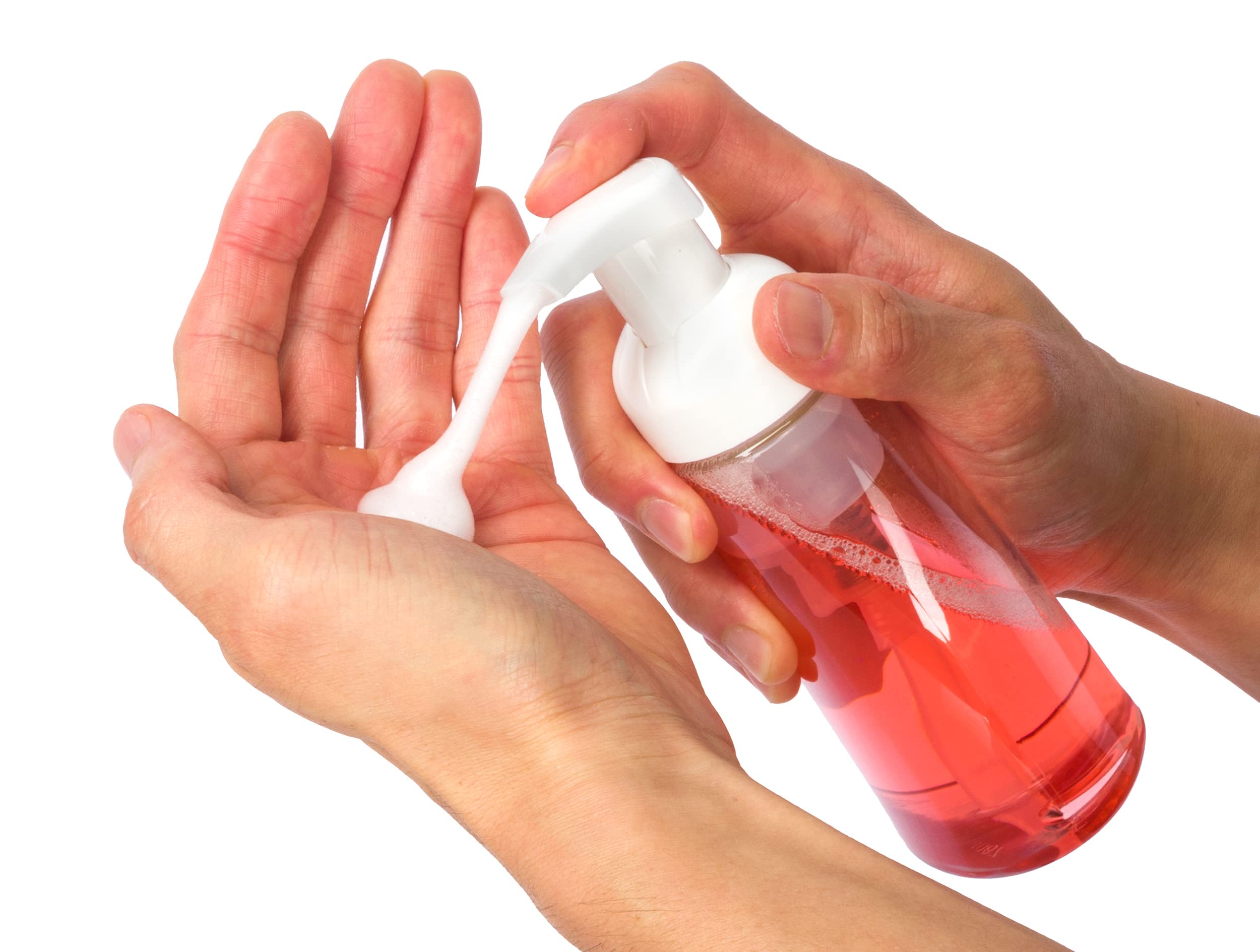 Juvitus (6 Pack) 250 Ml / 8.3 Oz Clear Plastic Travel Foamer Pump Bottle
