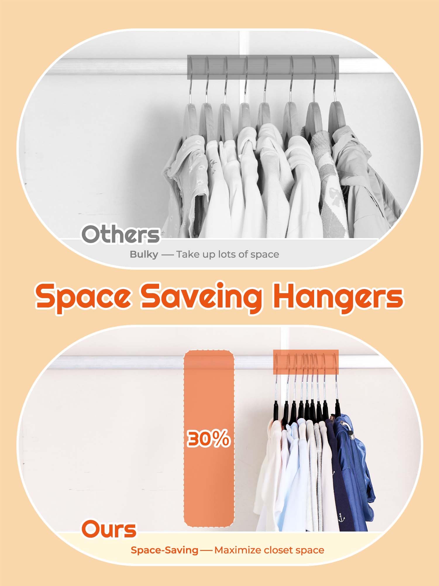 House Day Kids Velvet Hangers 50 Pack, Durable Big Kids Hangers 14 Inch Hangers For Youth, Non Slip Kids Felt Hangers, Cute Chil