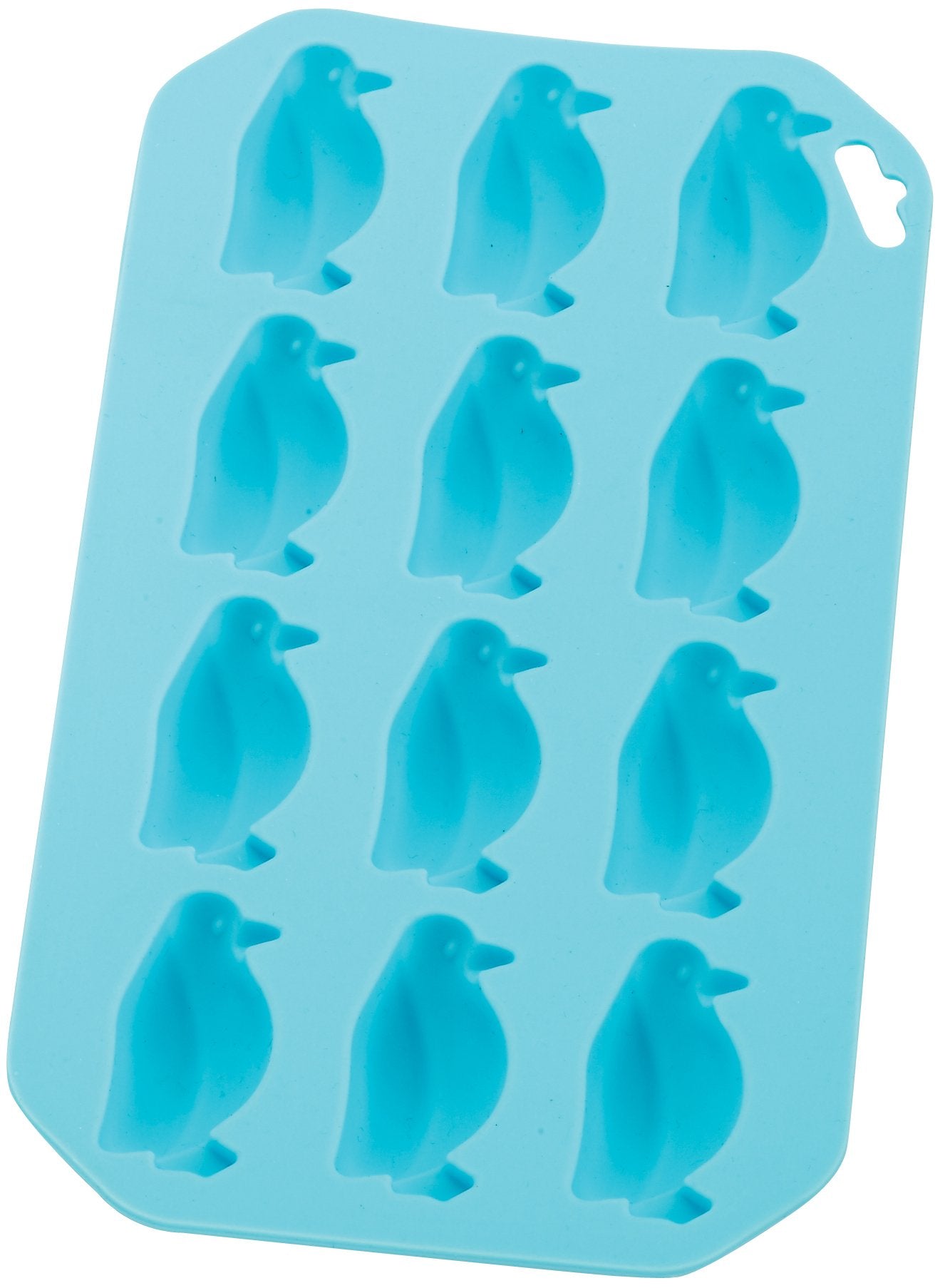 Hic Kitchen Silicone Penguin Ice Tray, Chocolate Candy Baking Mold, Non-Stick, Heat-Resistant, Makes 12 Cubes