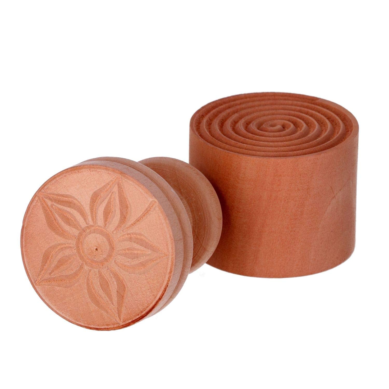 Calder Corzetti Mould Flower Shape, 5.3 Cm Diameter-5.5 Cm Height, Colour - Brown