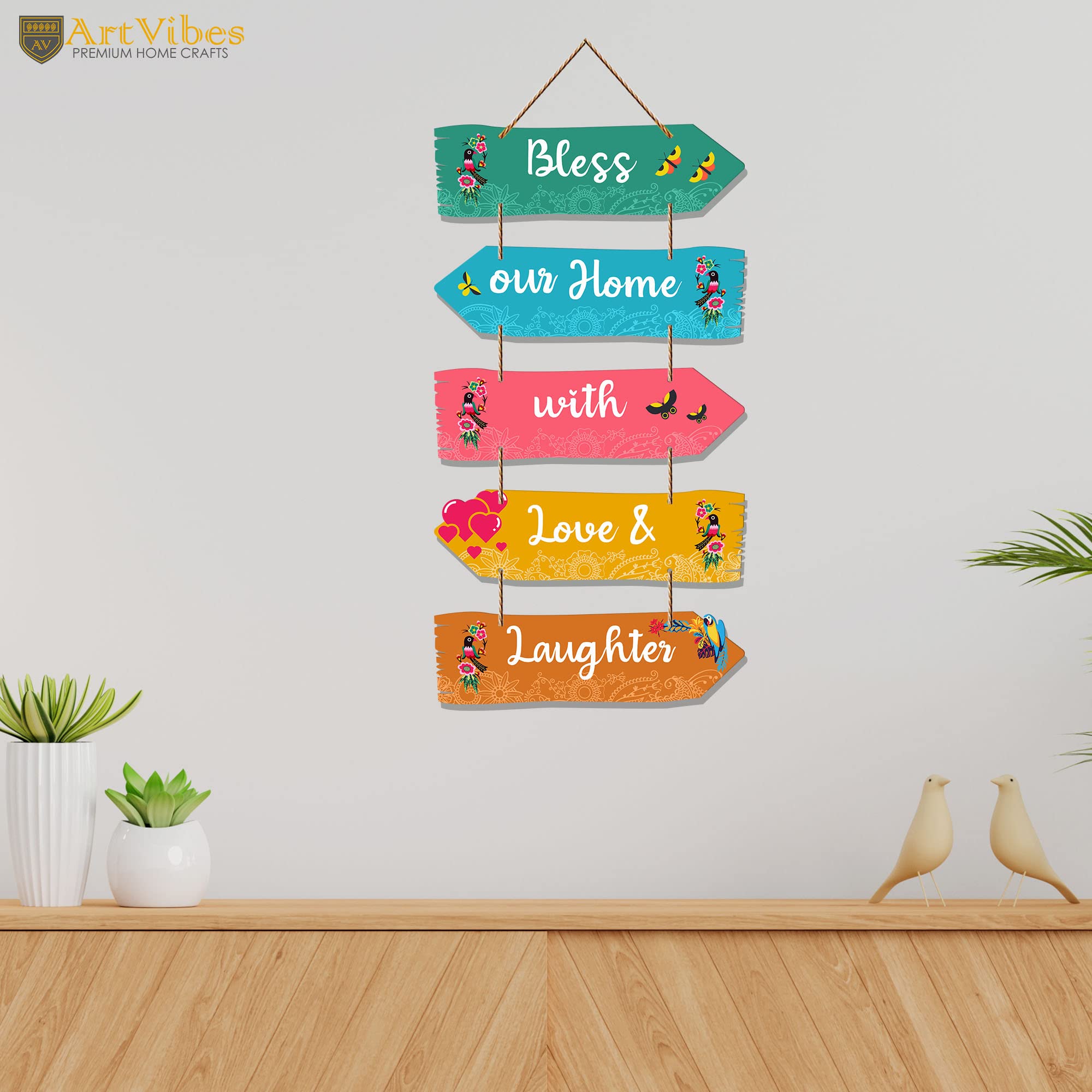 Artvibes Home Quotes Decorative Wall Art MDF Wooden Wall Hanger for Living Room | Bedroom | Gifts | Wall Hangings for Home Decor