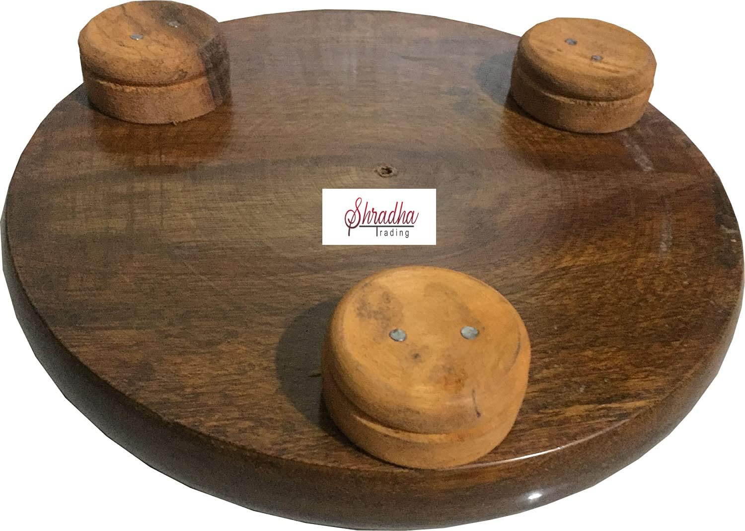 Shradha Trading Wooden Rolling Circular Board, Wooden Chakla, Wooden Rolling Board,Chapati Maker
