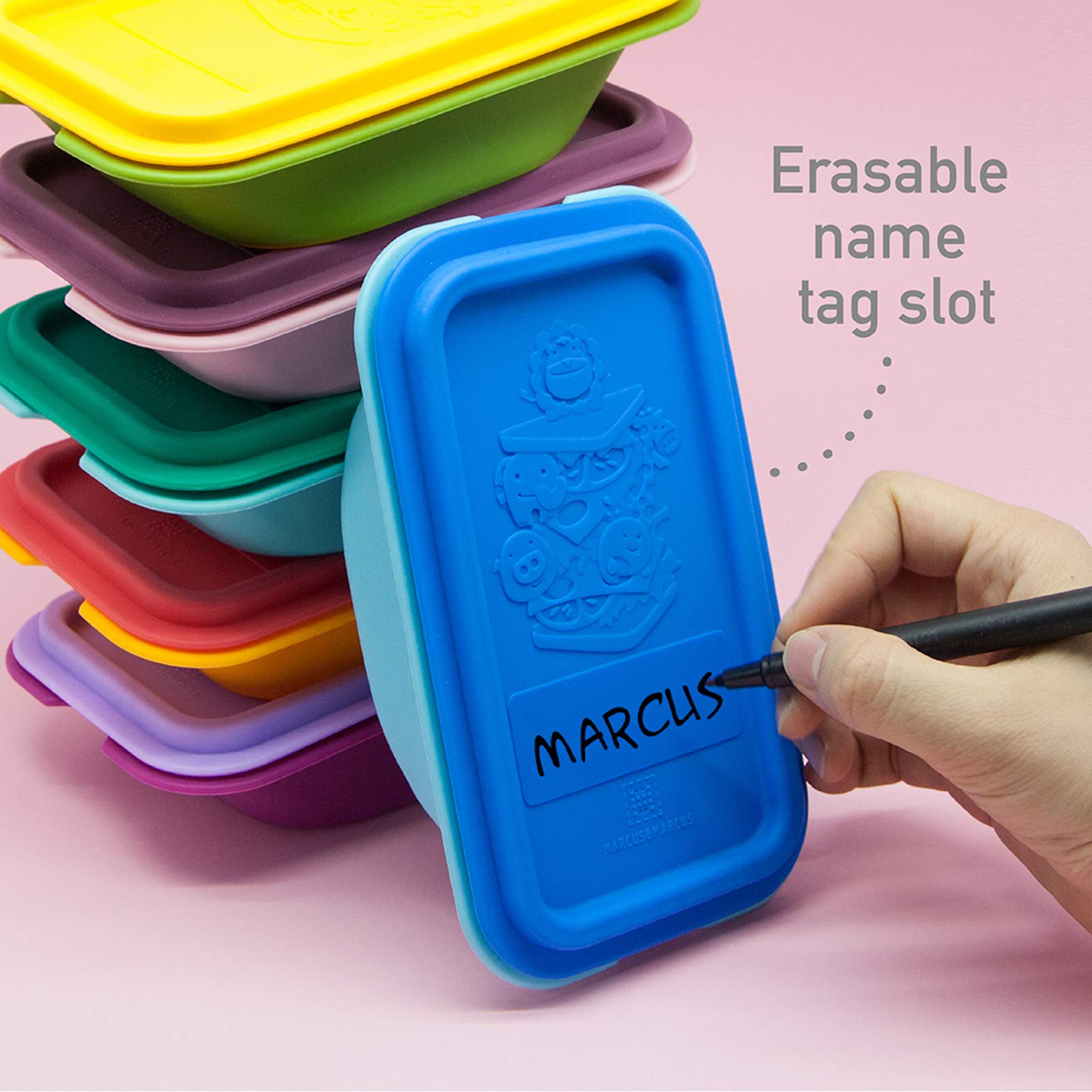 Lion Silicone Sandwich Holder, Marcus And Marcus, Red, Small